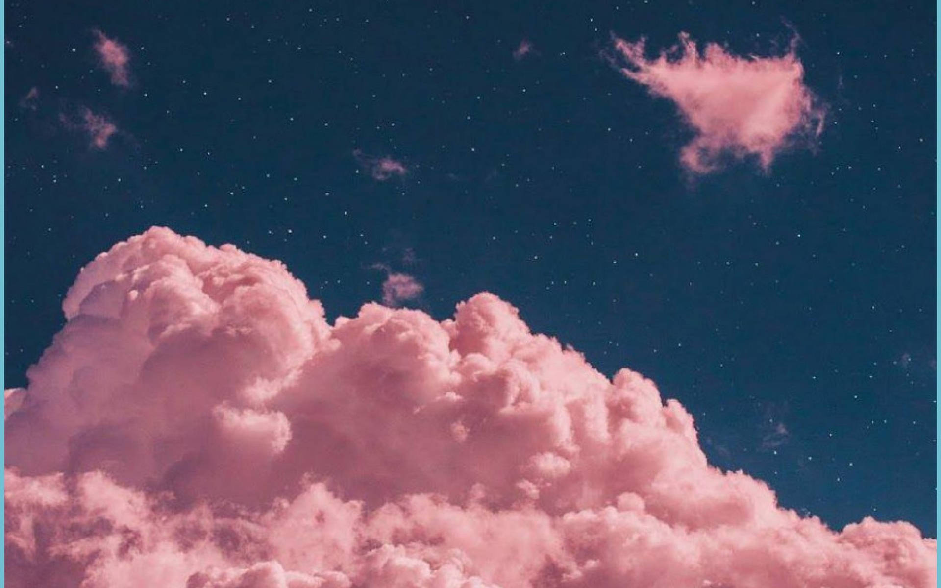 Vintage Aesthetic Clouds Starry Sky