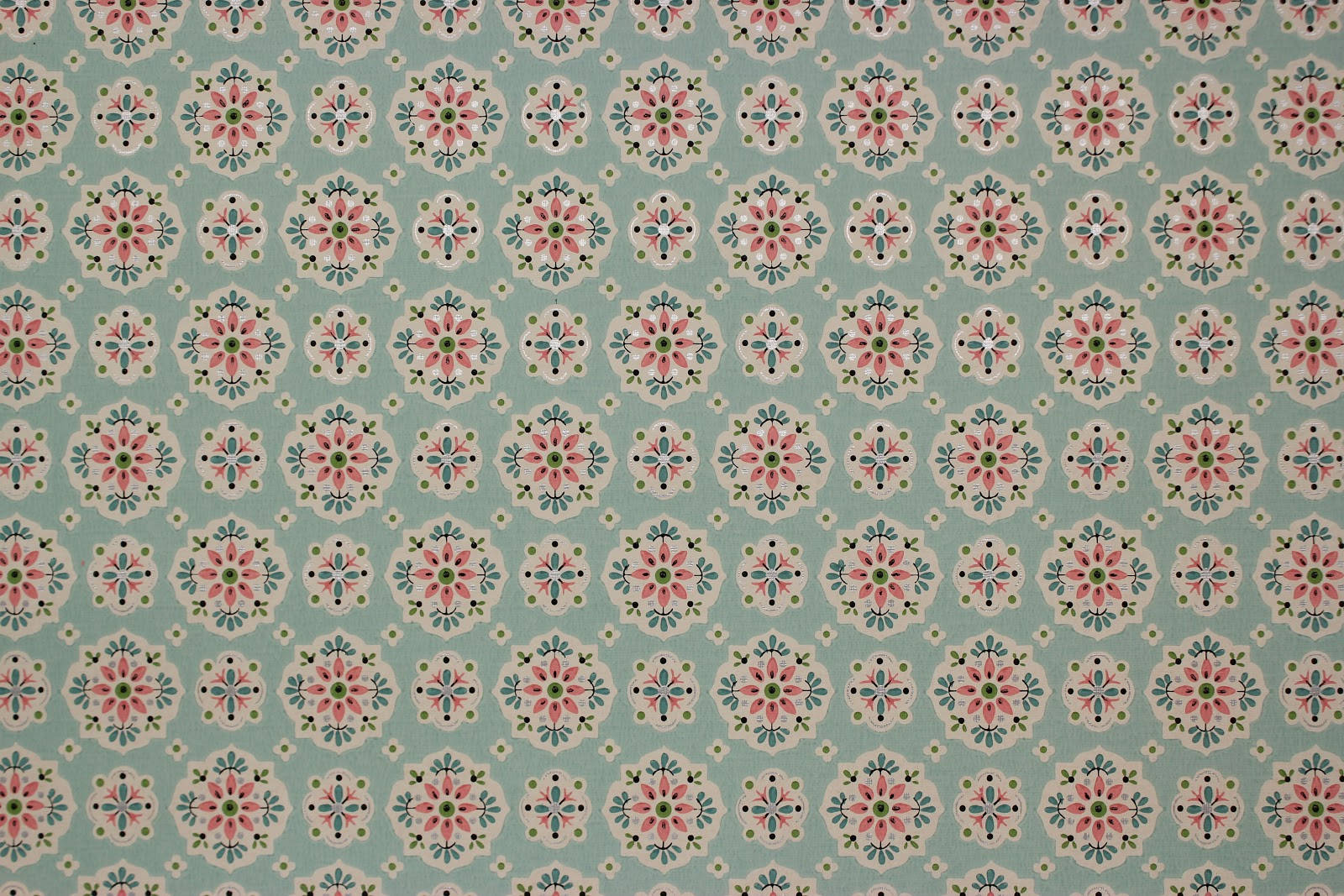 Vintage Aesthetic Floral Pattern Background