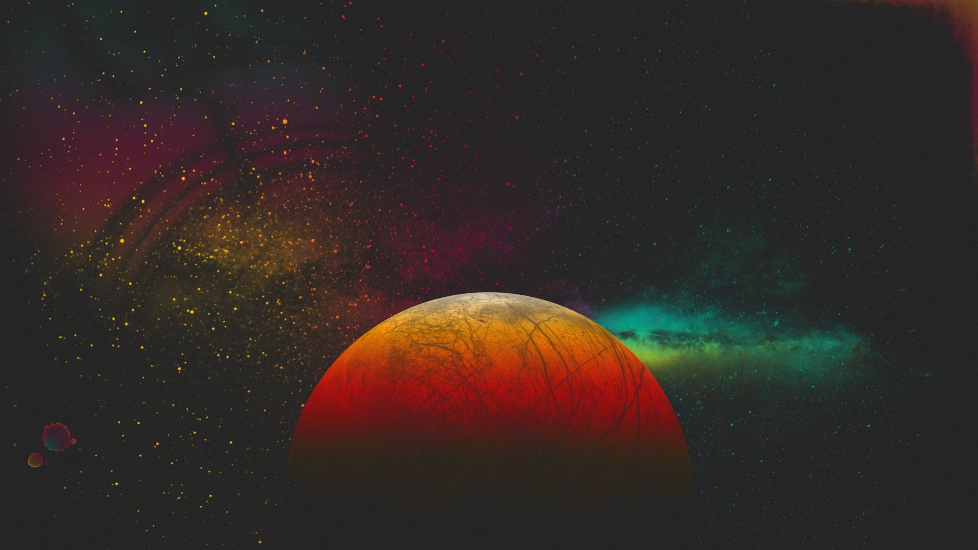 Vintage Aesthetic Galaxy Background Background