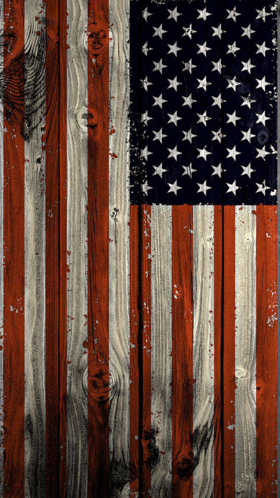 Vintage American Flag Iphone Background