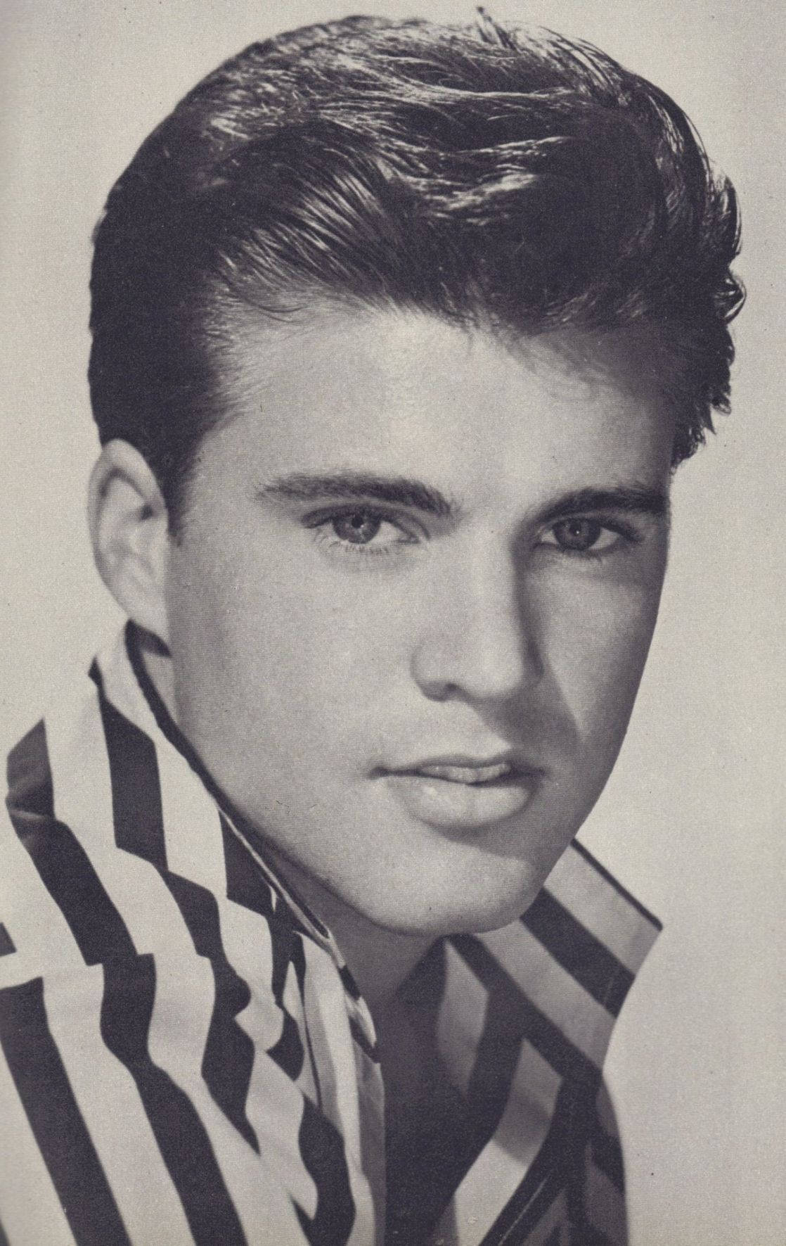 Vintage American Singer Rick Nelson Portrait Background