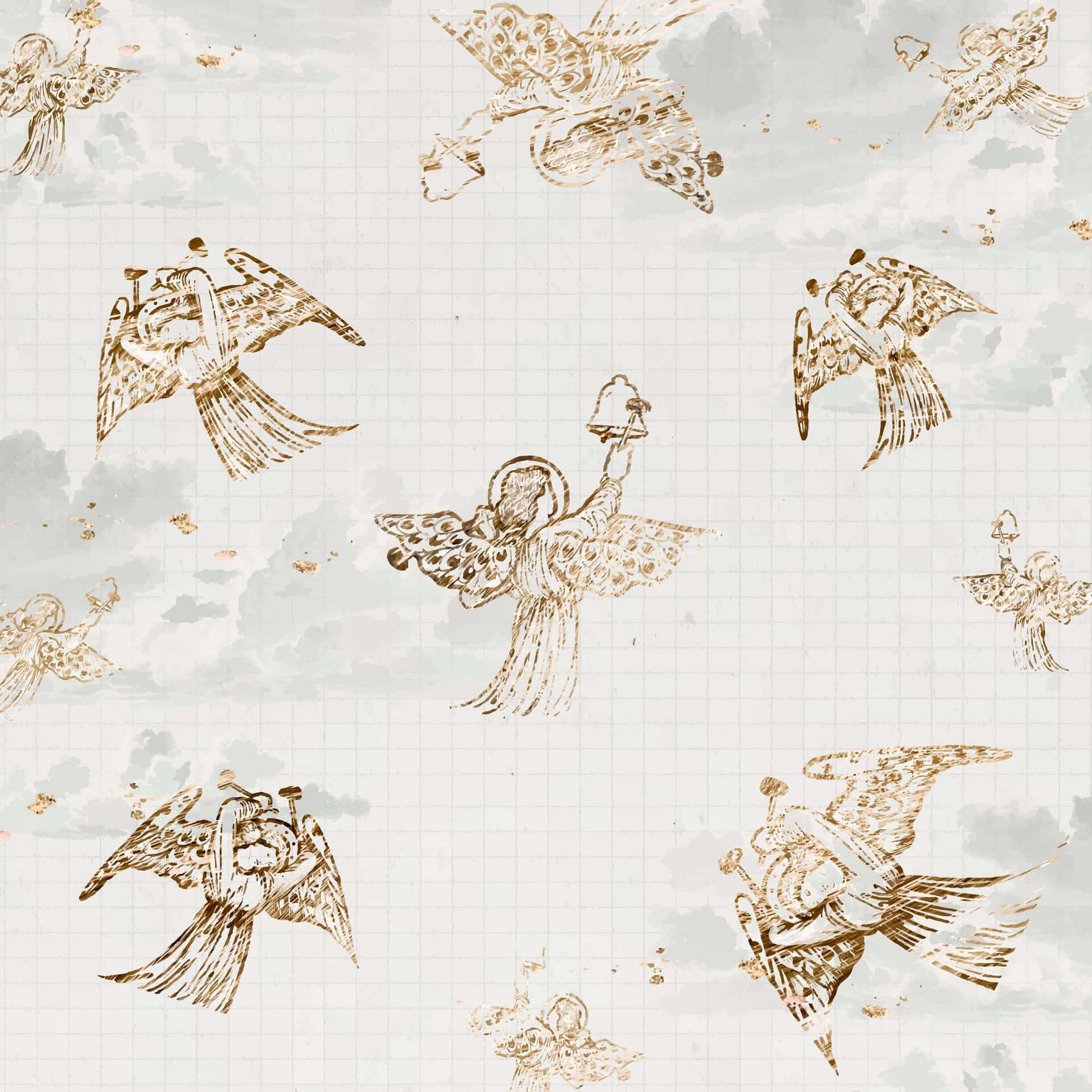 Vintage Angel Offers A Timeless And Romantic Style Background
