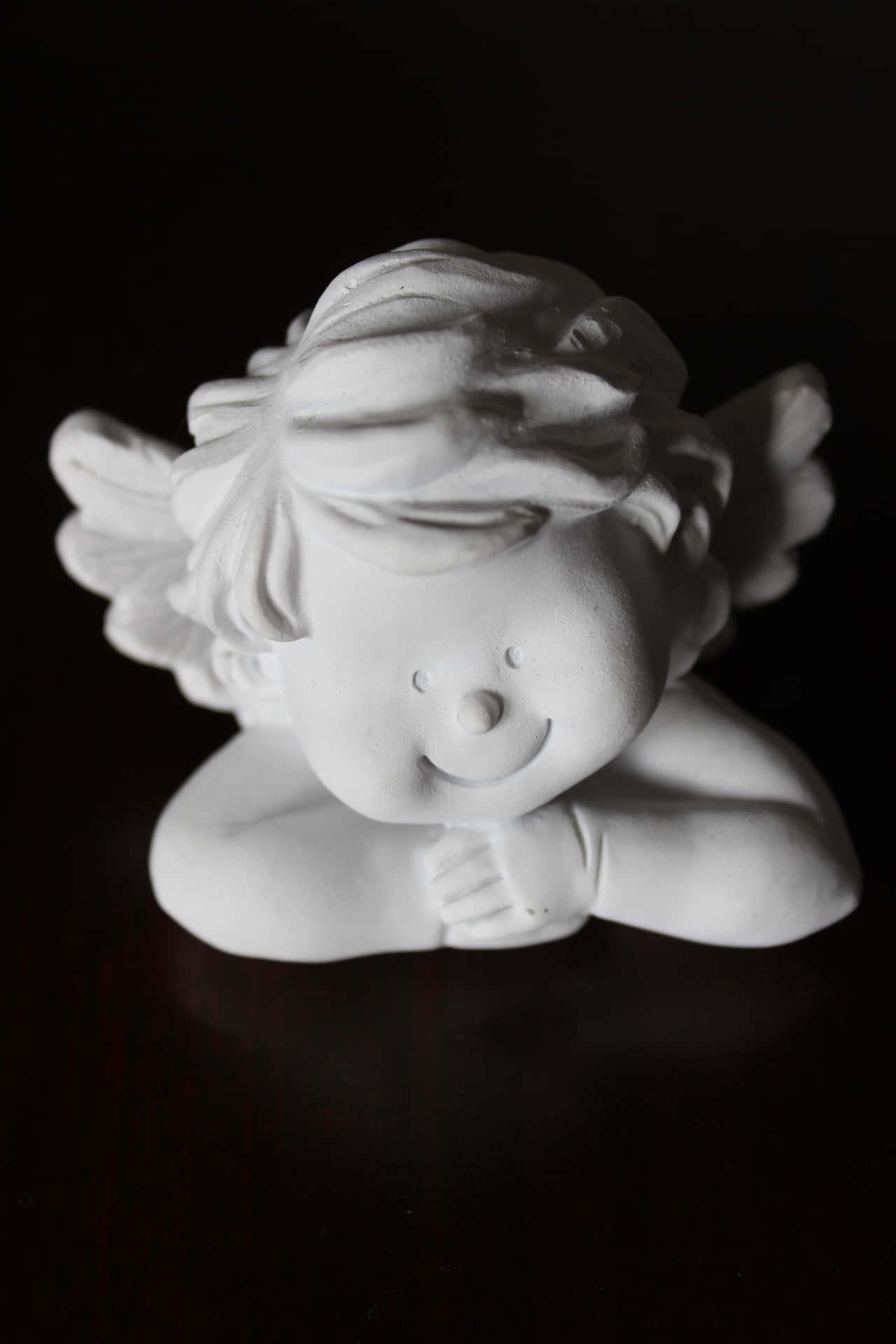 Vintage Angel Statue Background