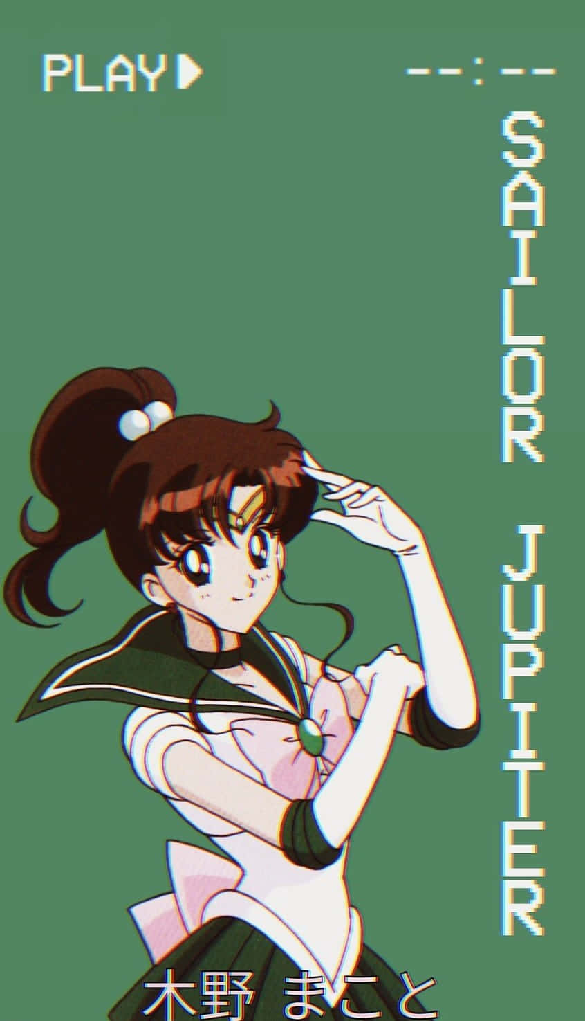 Vintage Anime Sailor Jupiter Background