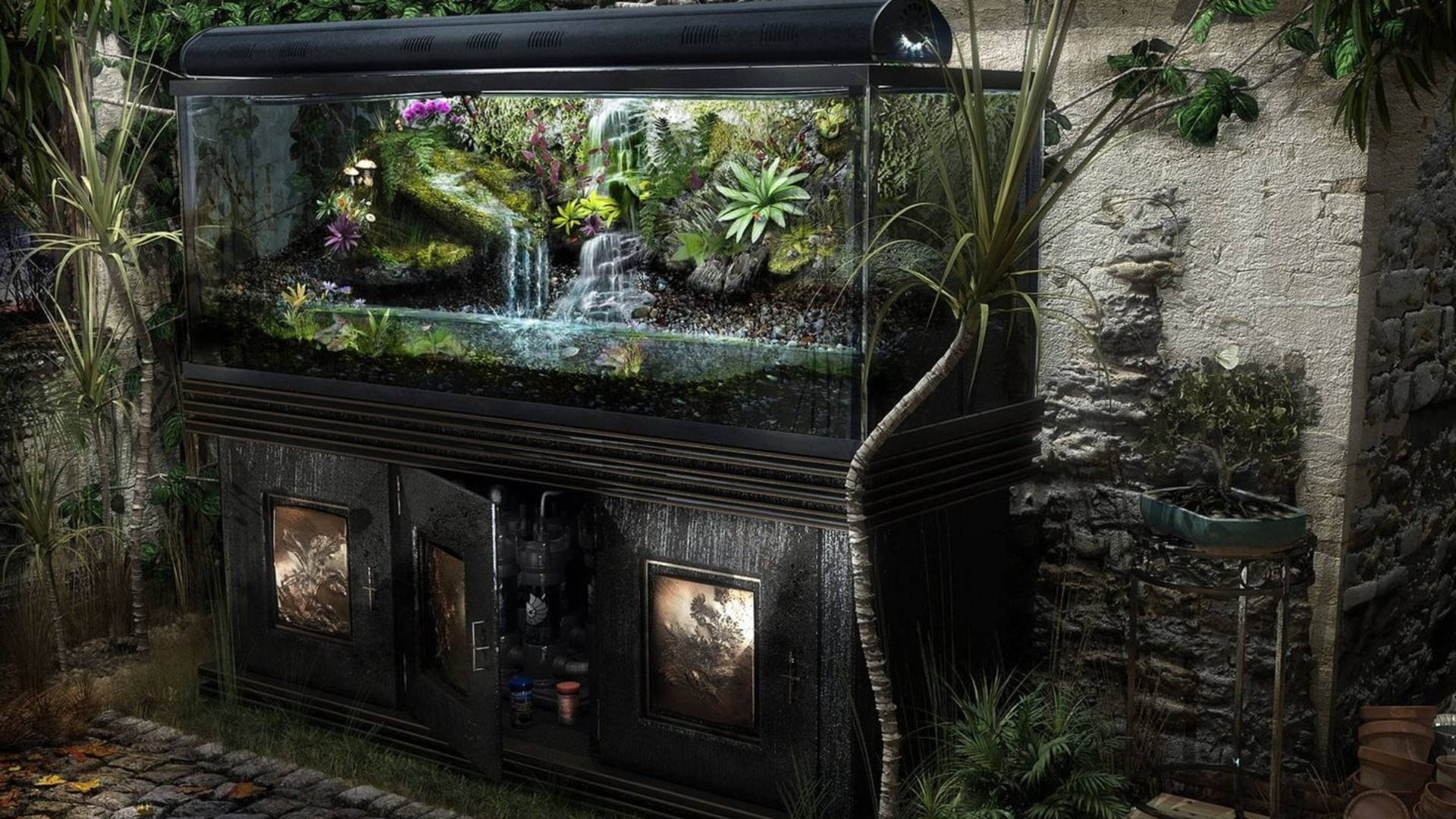 Vintage Aquarium At Home