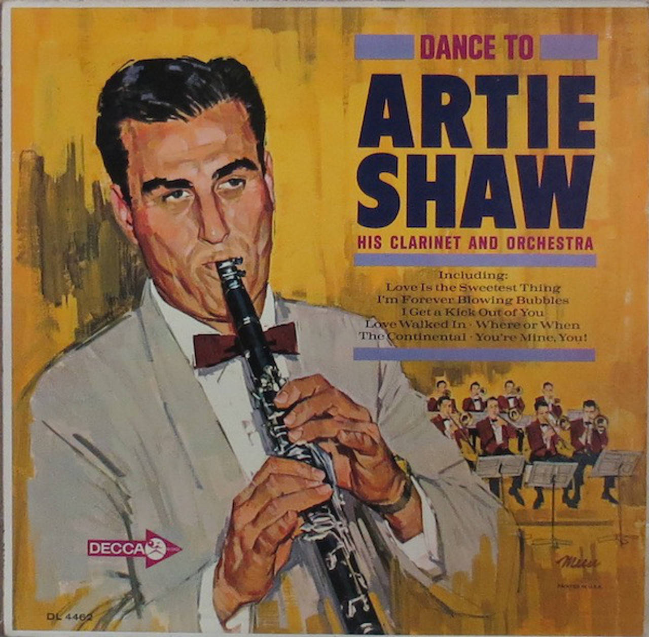 Vintage Artie Shaw Album Cover Background