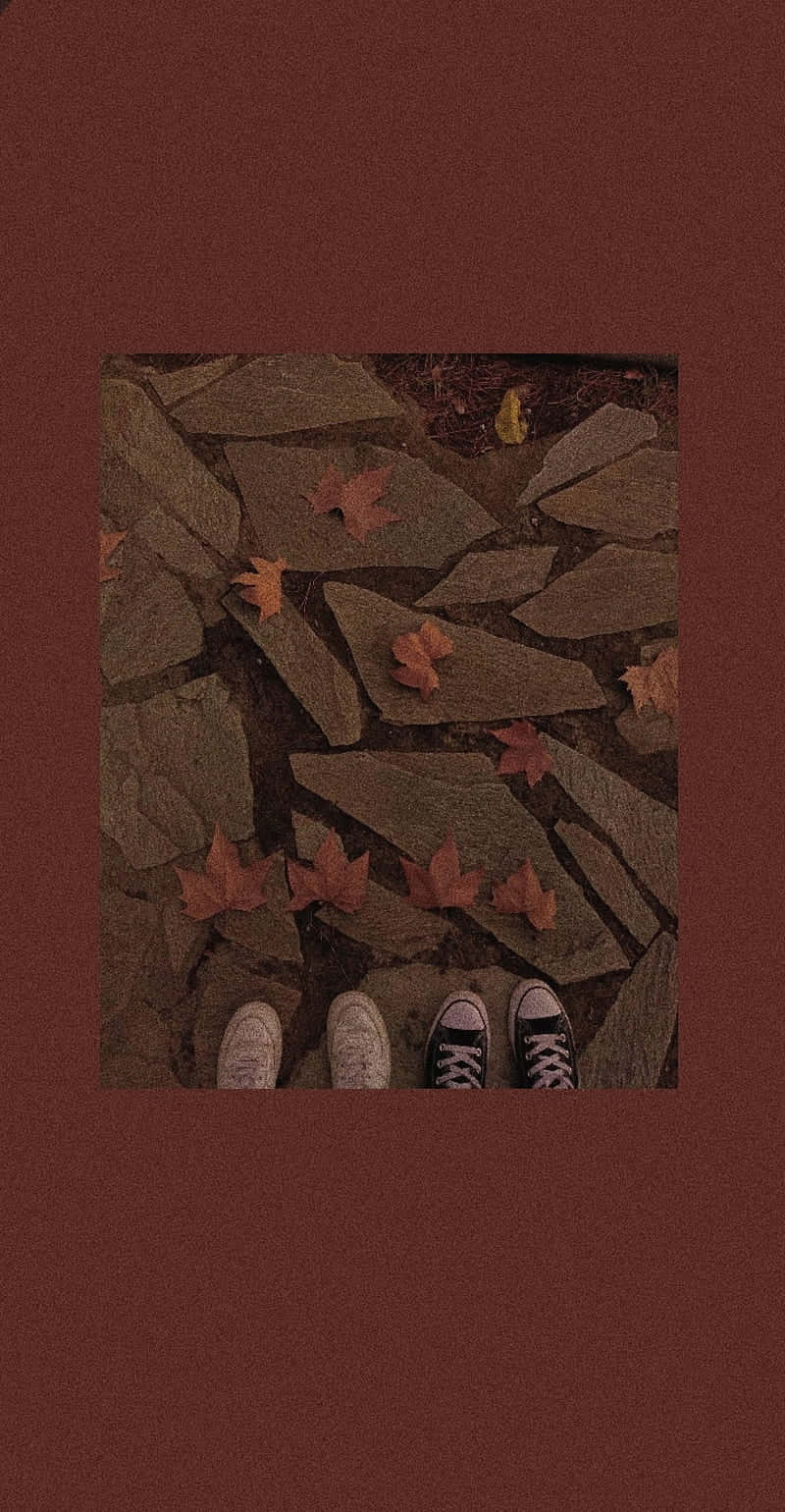 Vintage Autumn Shoes Edit Phone Background