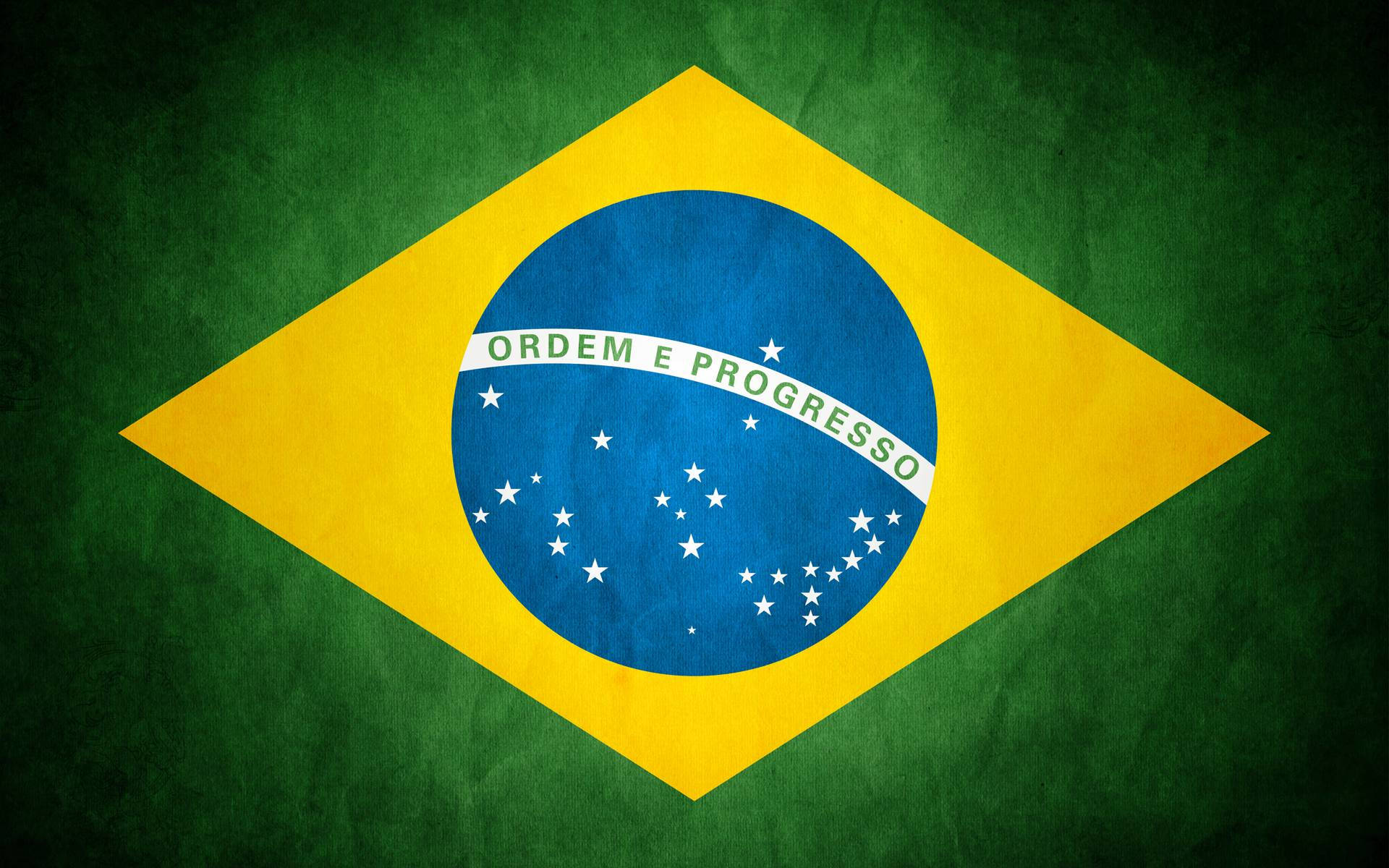 Vintage Brazil Flag Design Background
