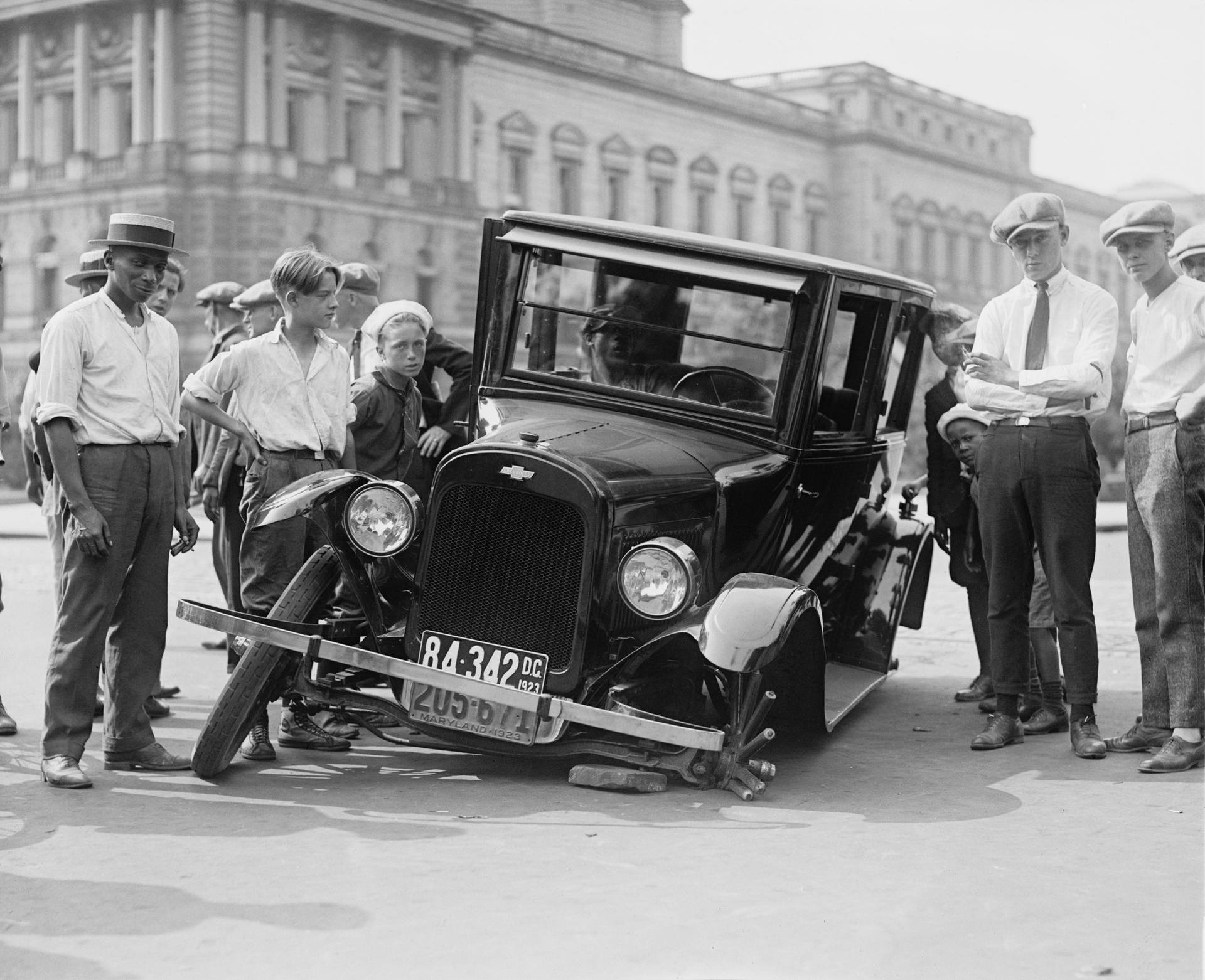 Vintage Car Accident