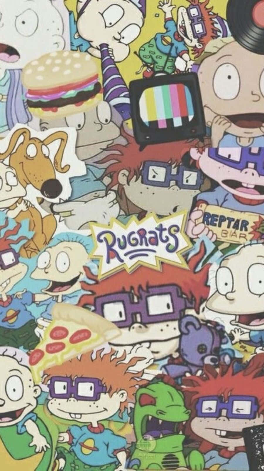 Vintage Cartoon Aesthetic On A Beach Background