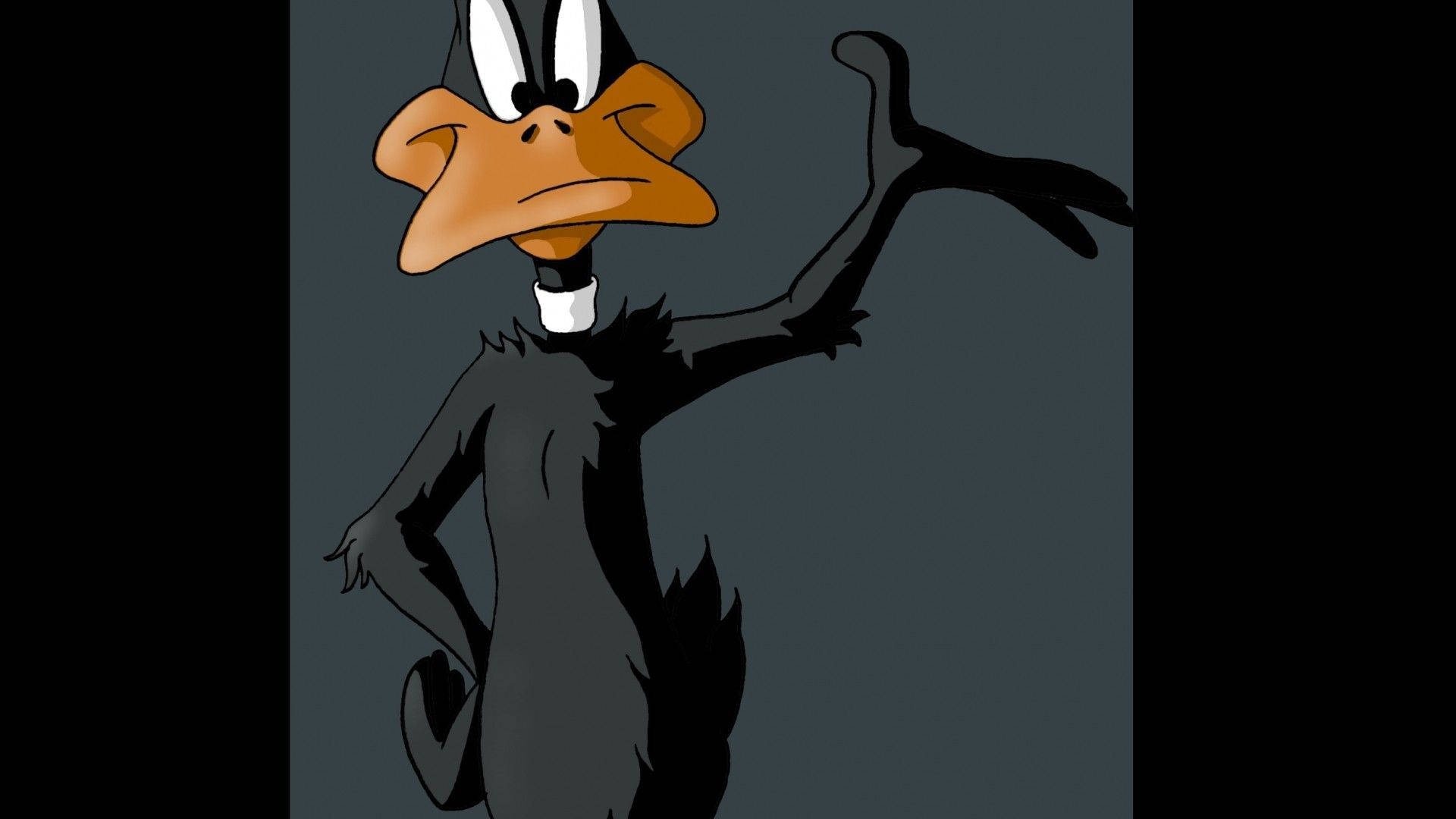 Vintage Cartoon Daffy Duck Background