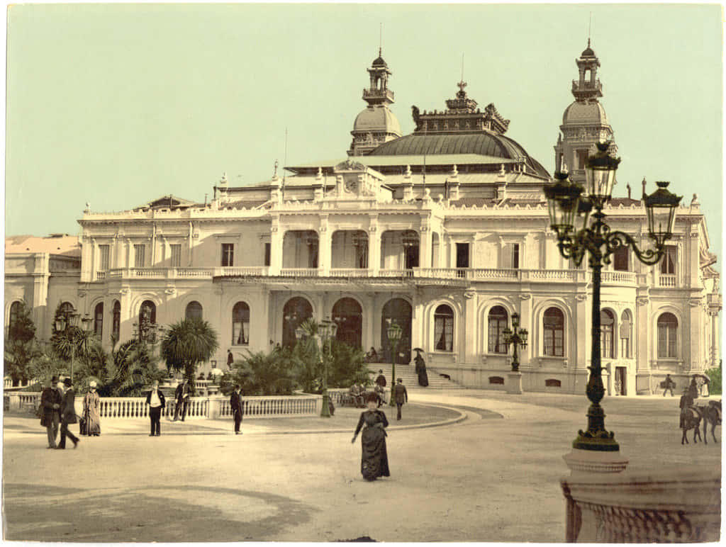 Vintage Casino De Monte Carlo Background