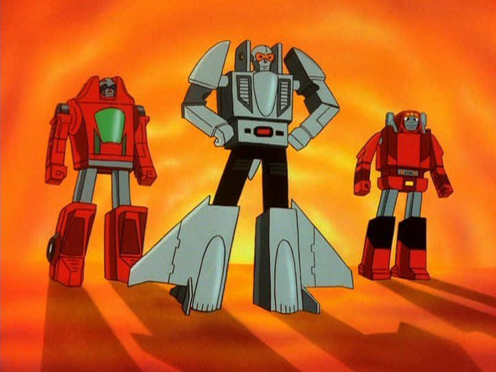 Vintage Challenge Of The Gobots Characters In Action Background