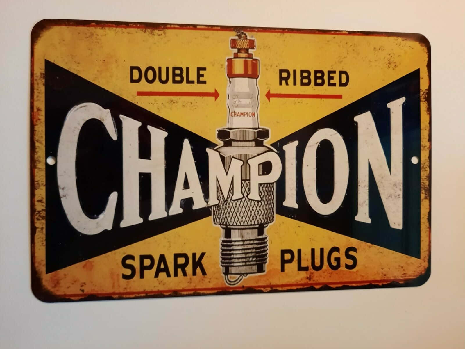 Vintage Champion Spark Plug Background