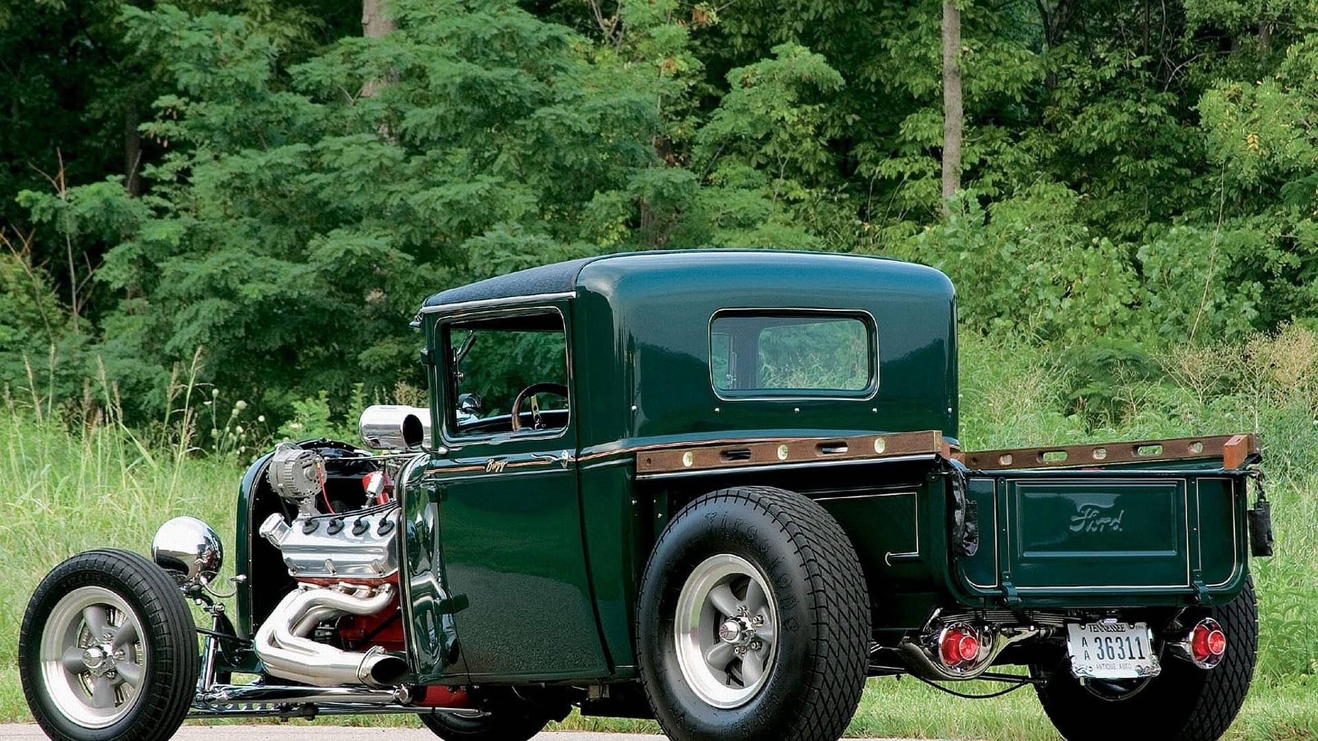 Vintage Charm: Rustic Old Ford Truck Rat Rod