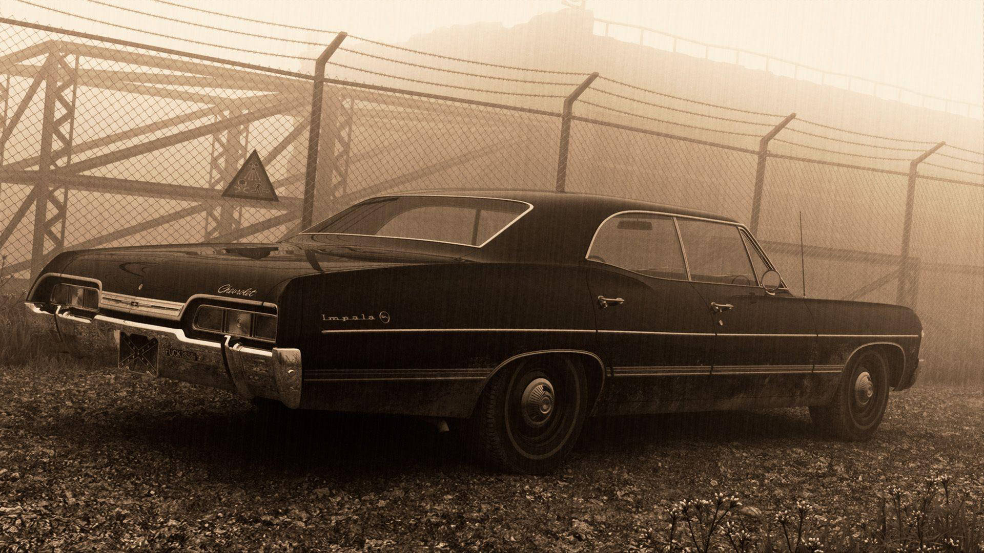 Vintage Chevrolet Impala 1967 Background
