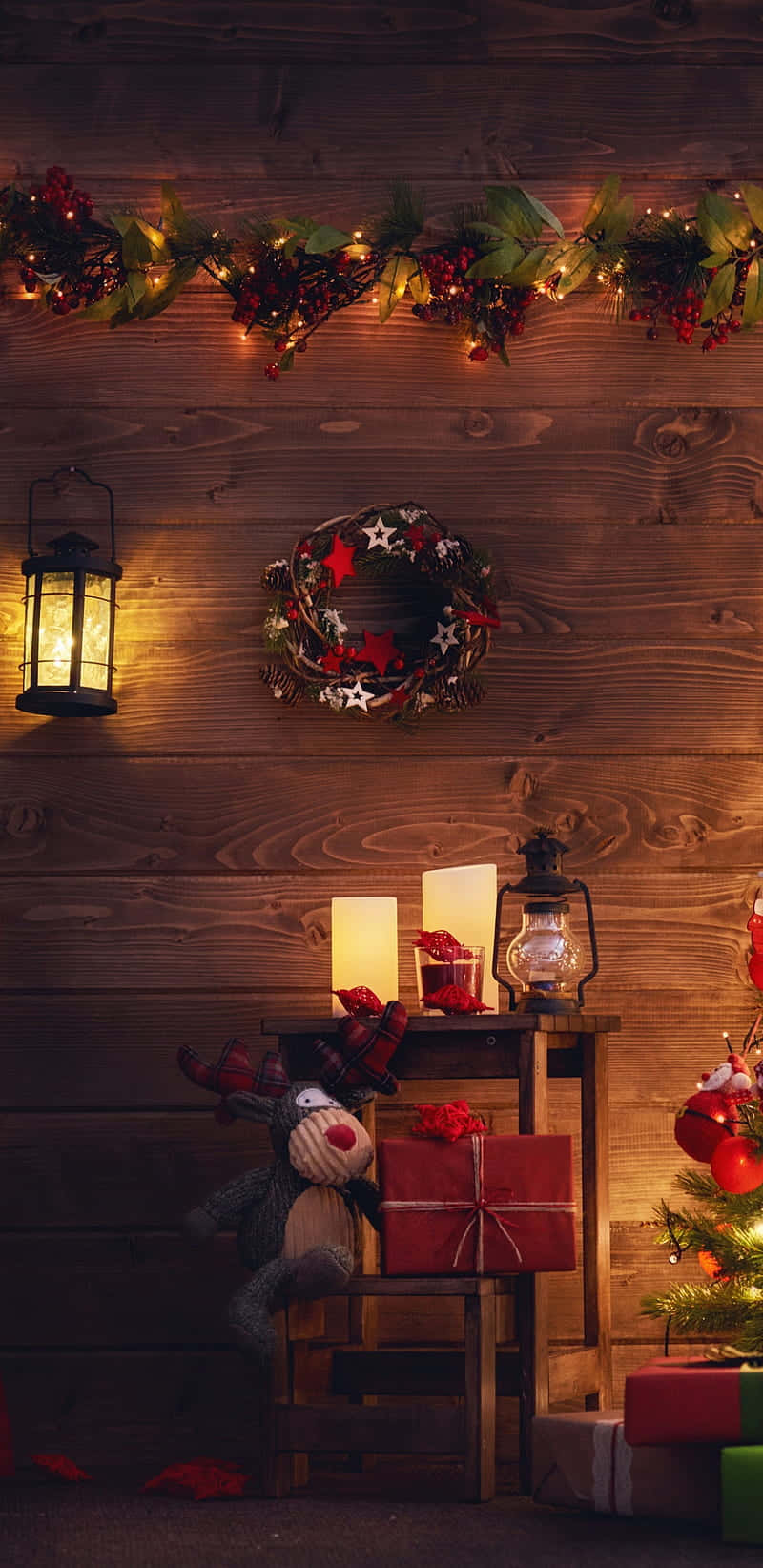 Vintage Christmas Decoration Wallpaper