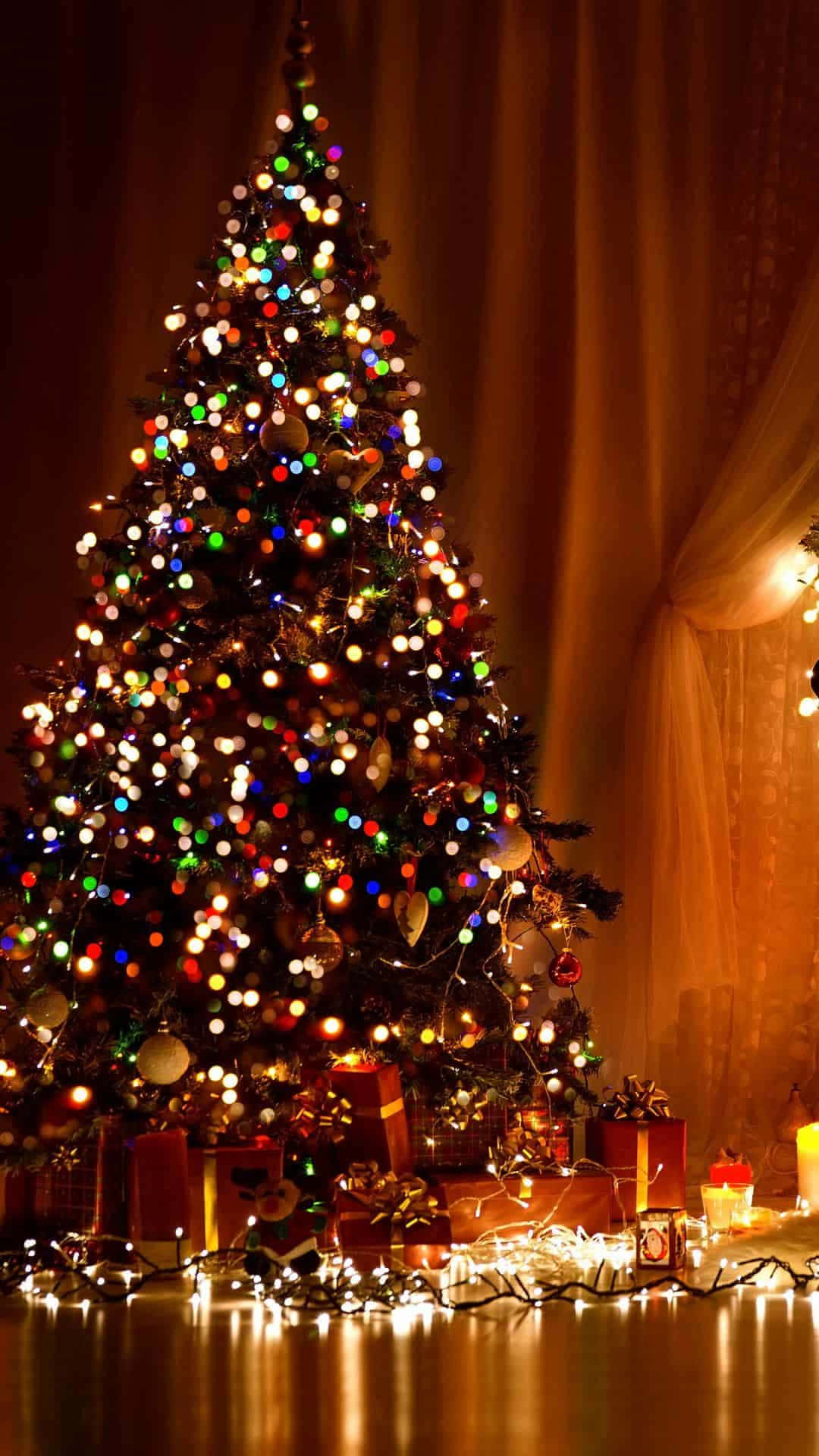 Vintage Christmas Tree Lightsand Gifts.jpg Background