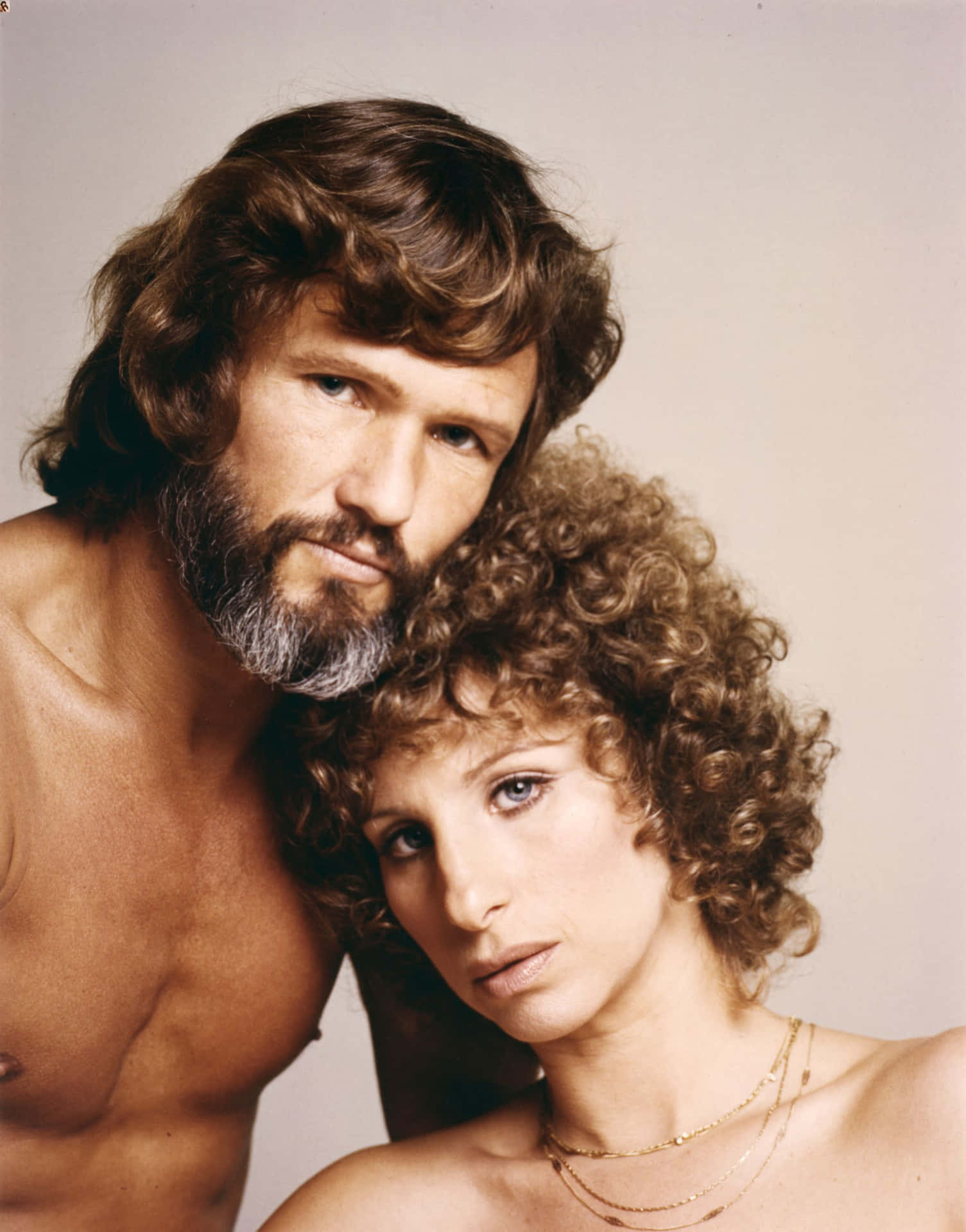 Vintage Couple Portrait1970s Background