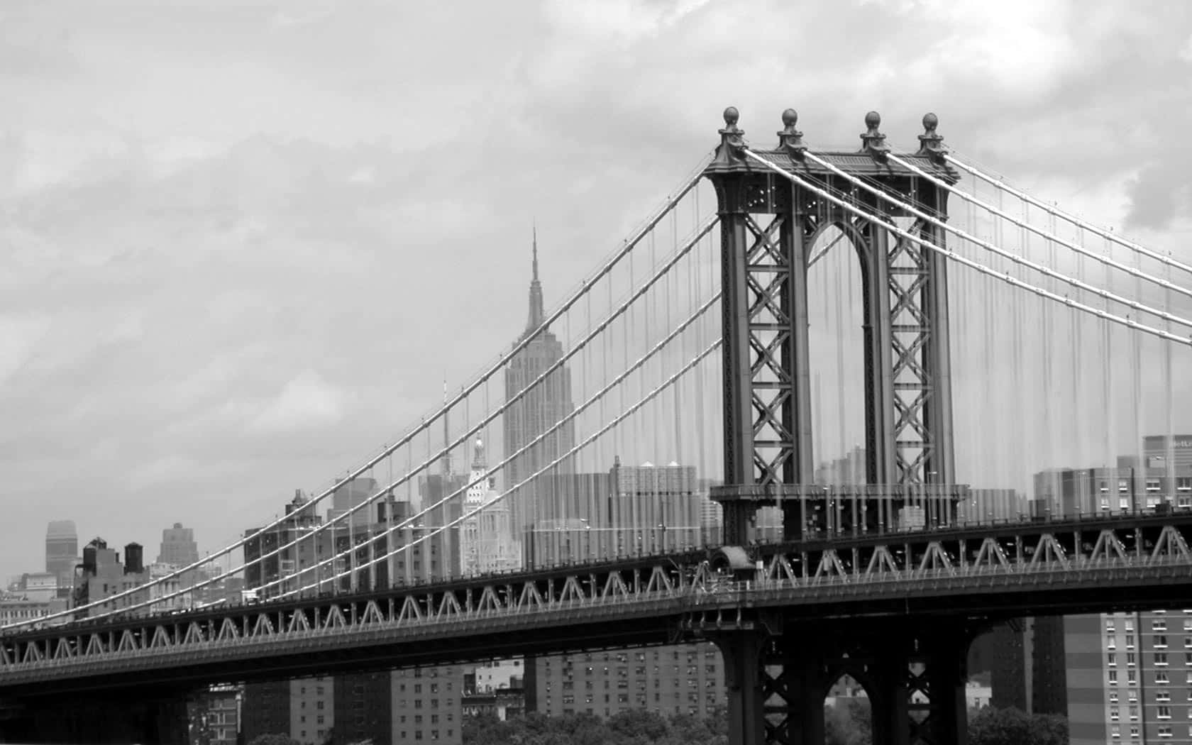 Vintage Desktop Manhattan Bridge