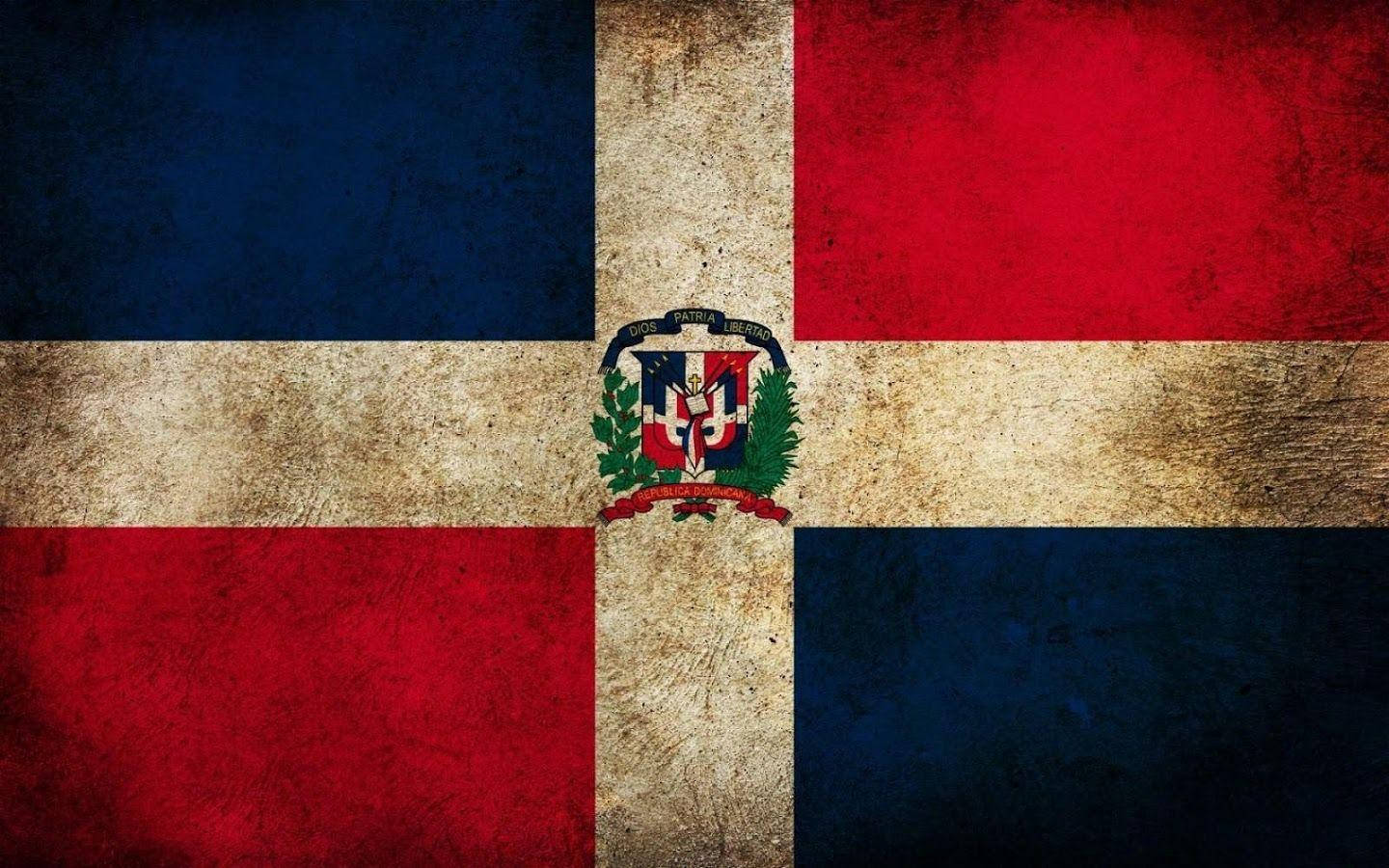 Vintage Dominican Republic Flag