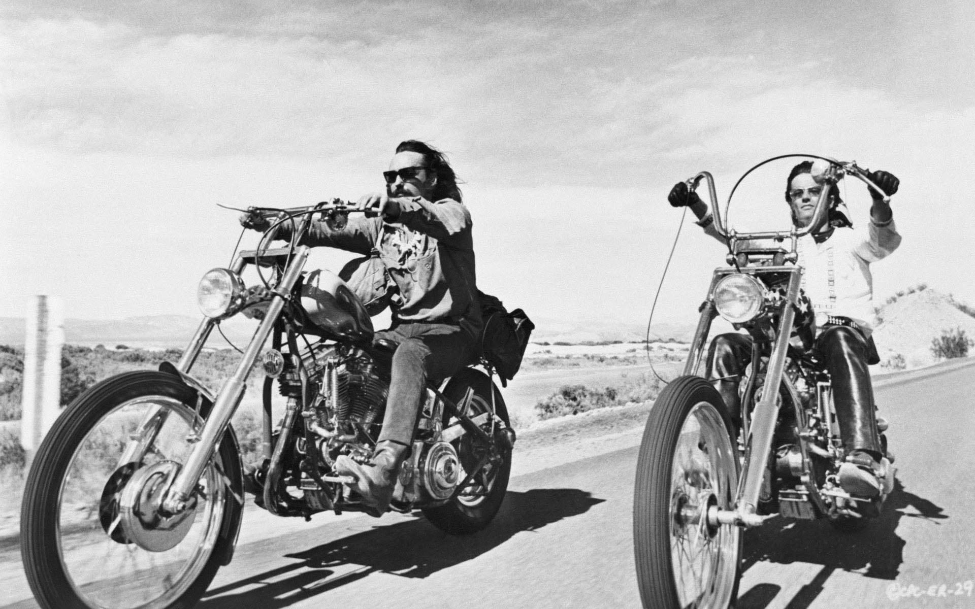 Vintage Easy Rider Driving Background