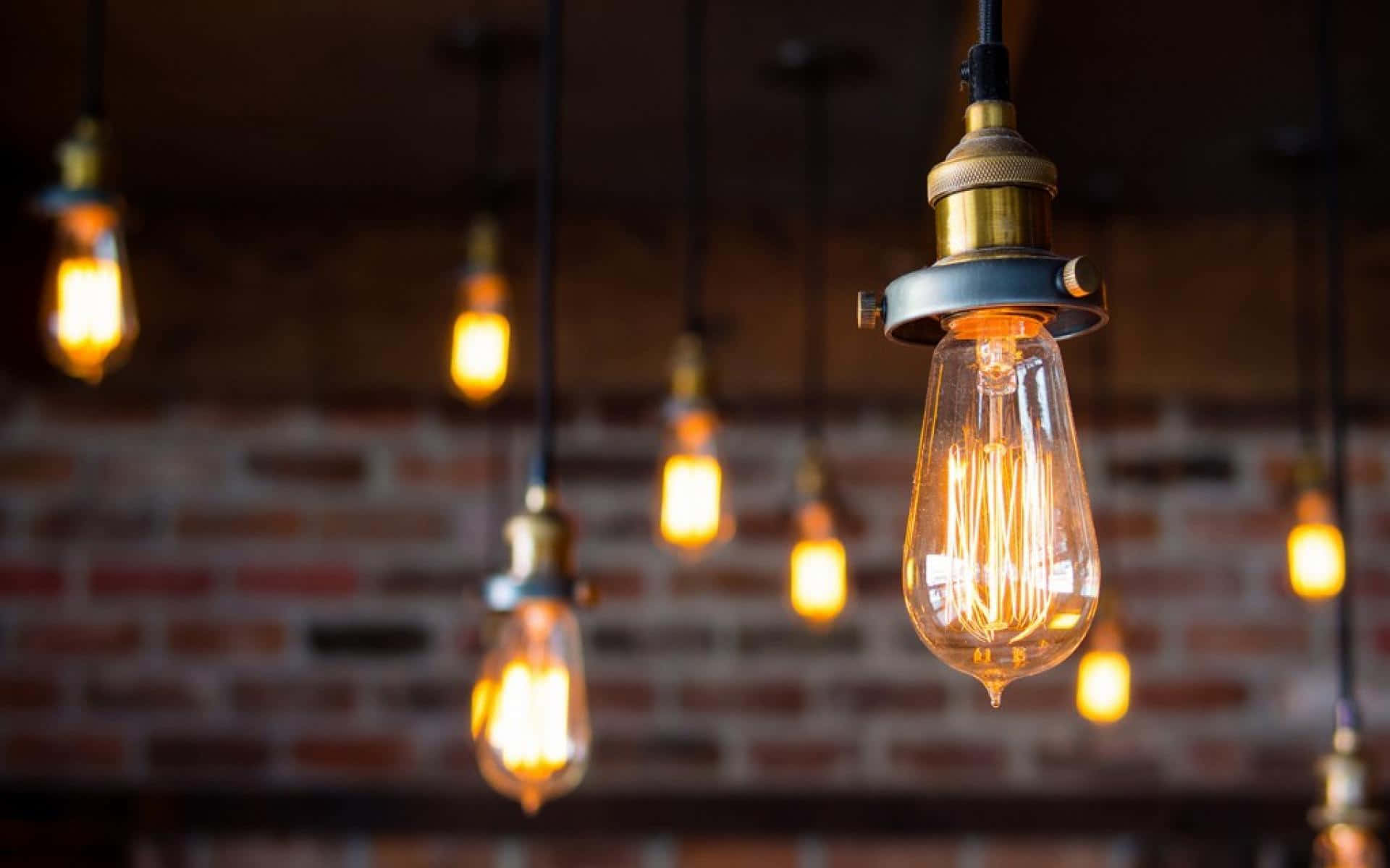 Vintage Edison Pendant Lights Background