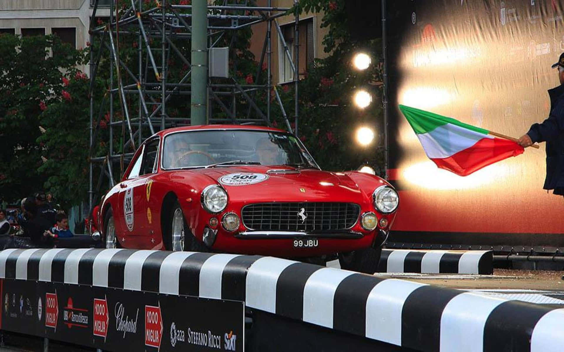 Vintage Ferrari On Stage