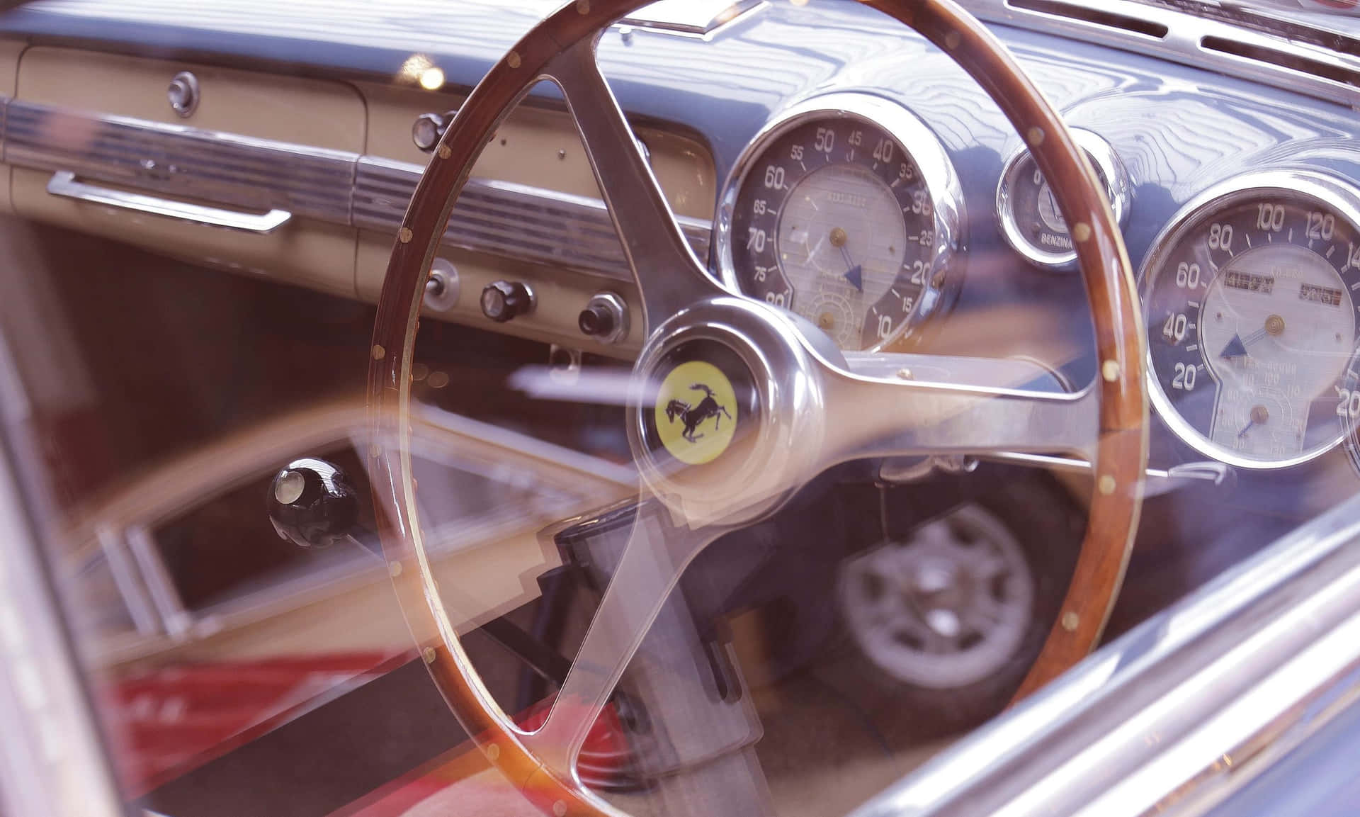 Vintage Ferrari Steering Wheel