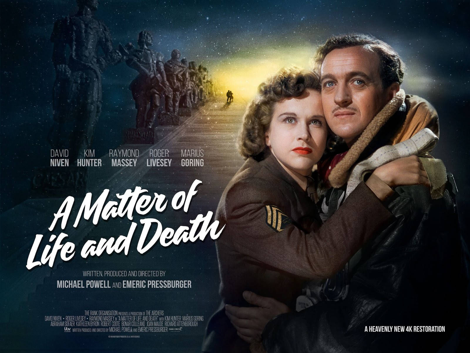 Vintage Film Star David Niven In 'a Matter Of Life And Death' Background