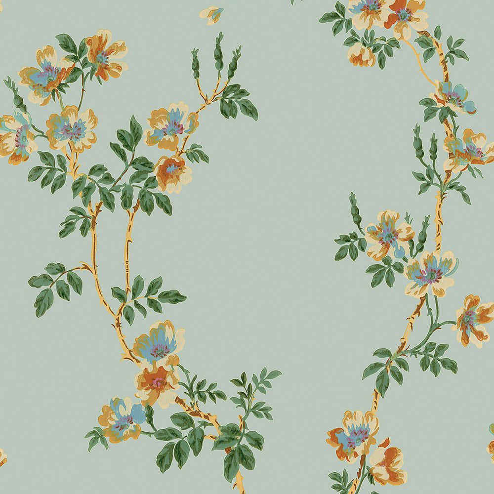 Vintage Floral Pattern1920s Background