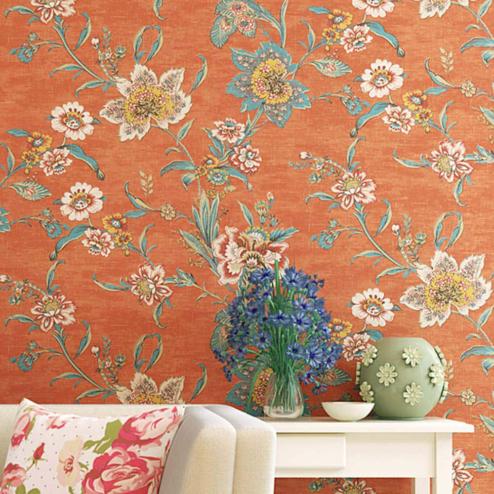 Vintage Floral Wallpaper Interior Design