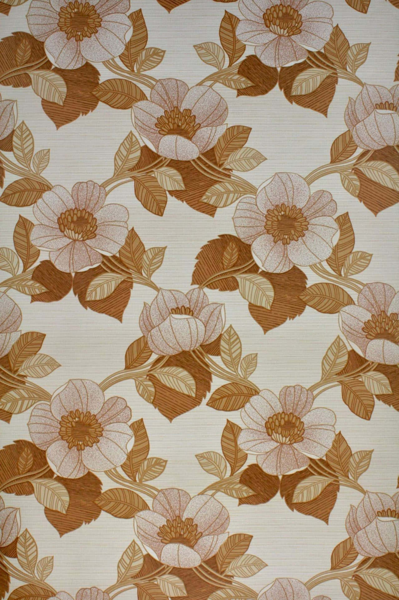 Vintage Floral Wallpaper Pattern Background