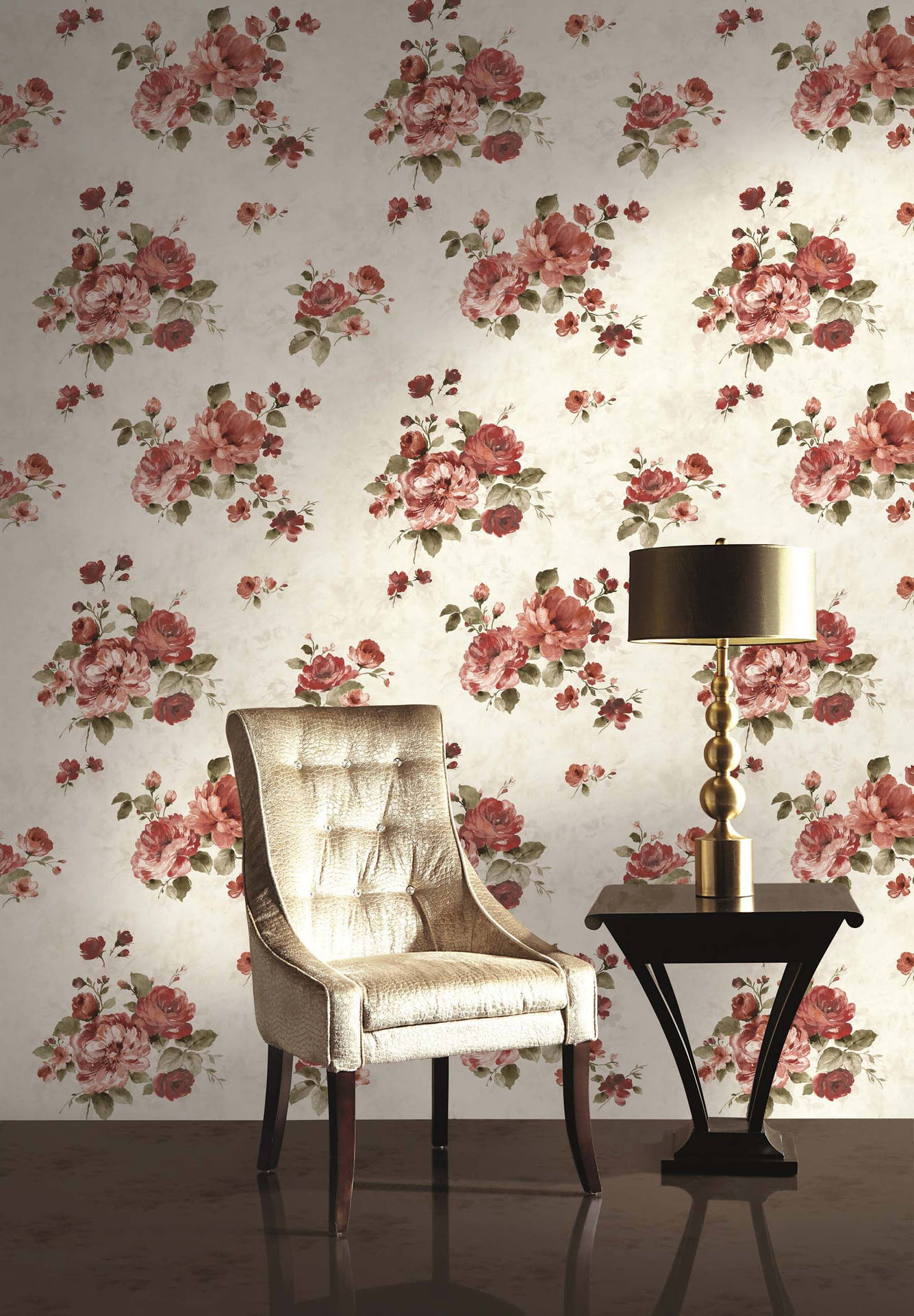Vintage Flower Home Wall Background