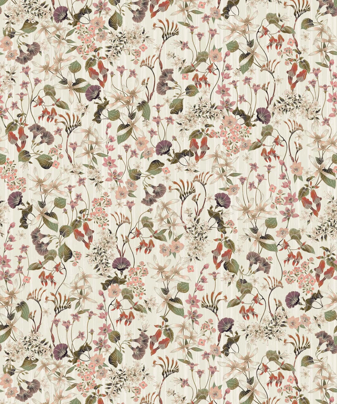 Vintage Flower On Beige Background