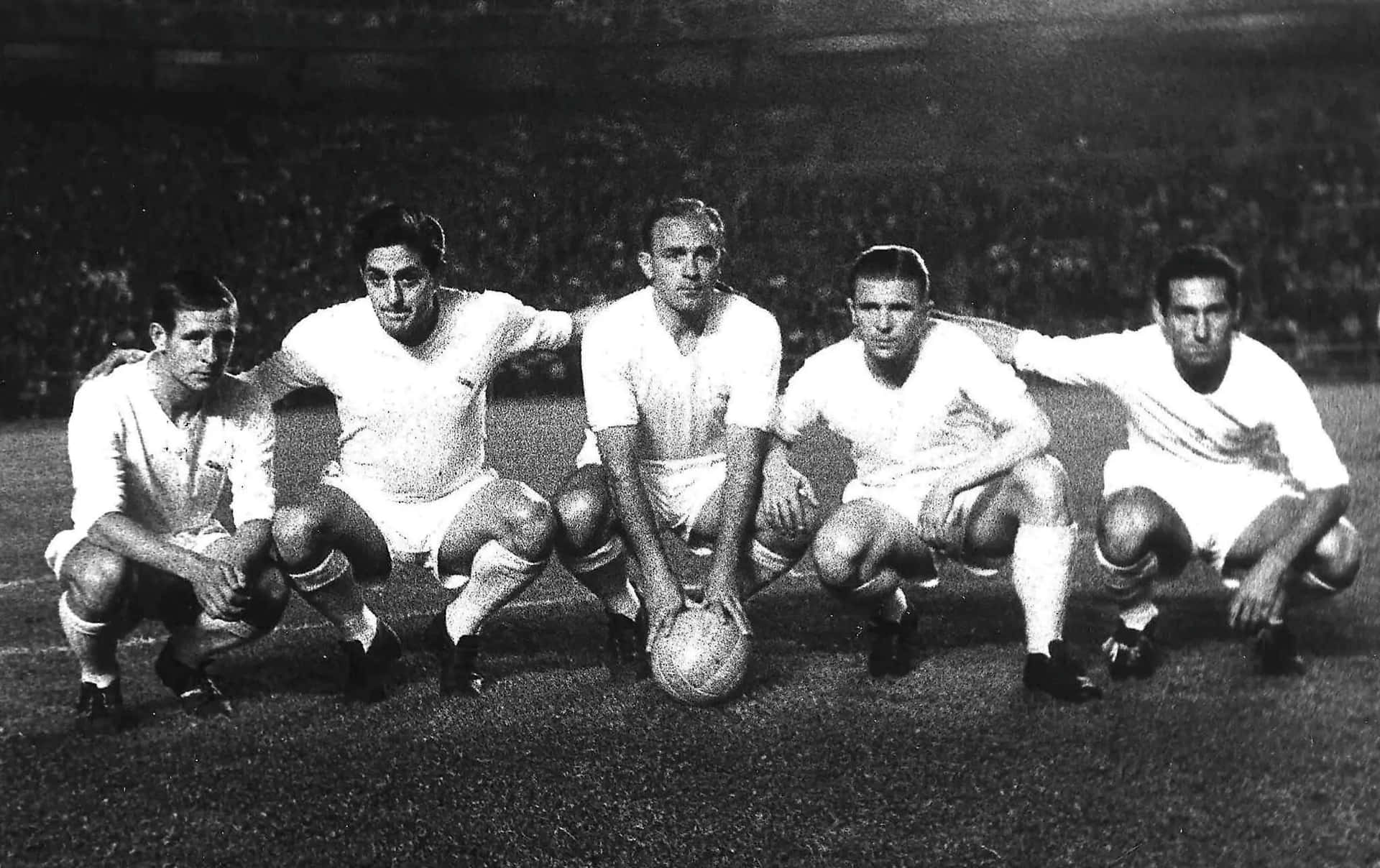 Vintage Football Team Blackand White Background