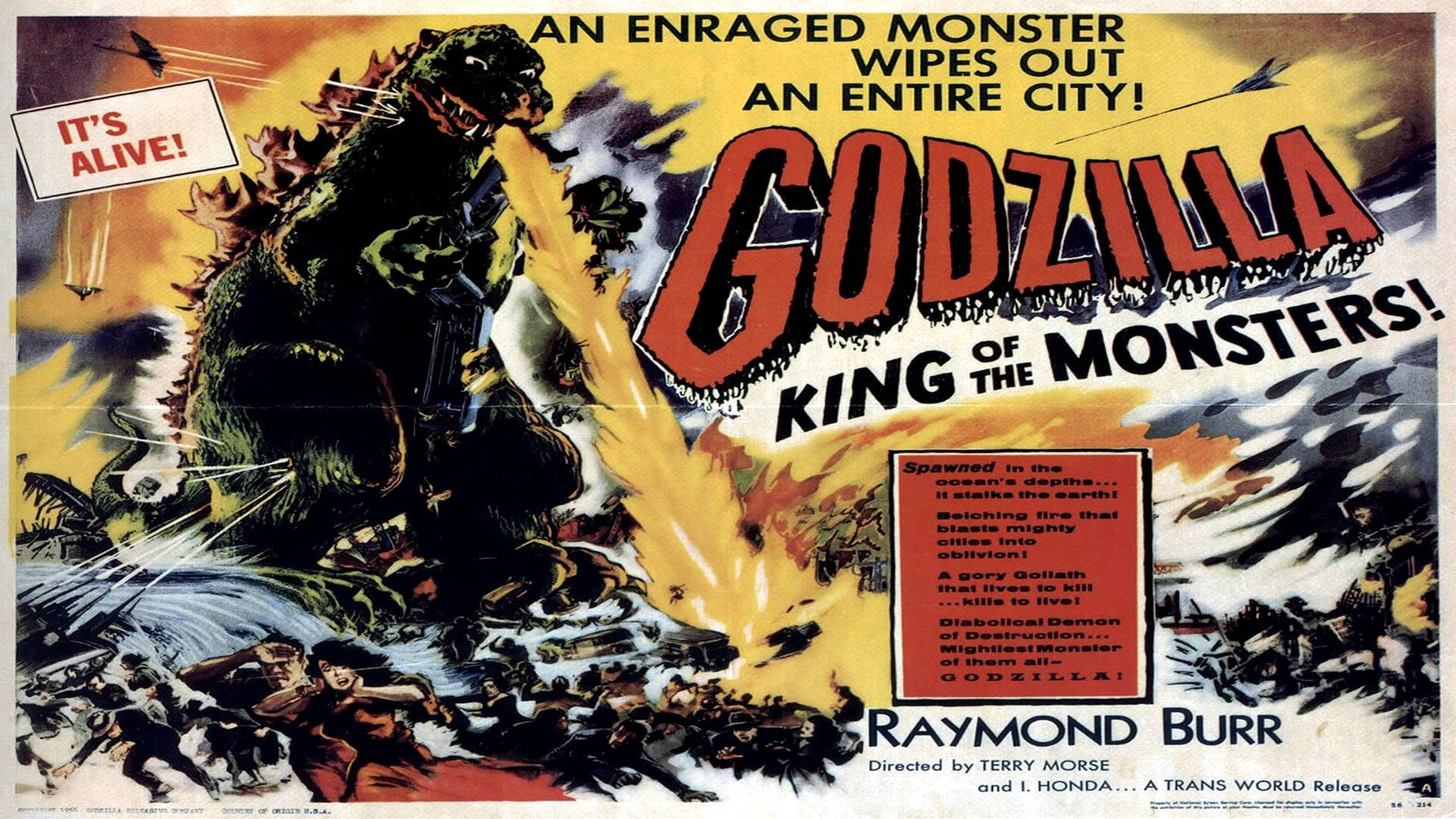 Vintage Godzilla Poster