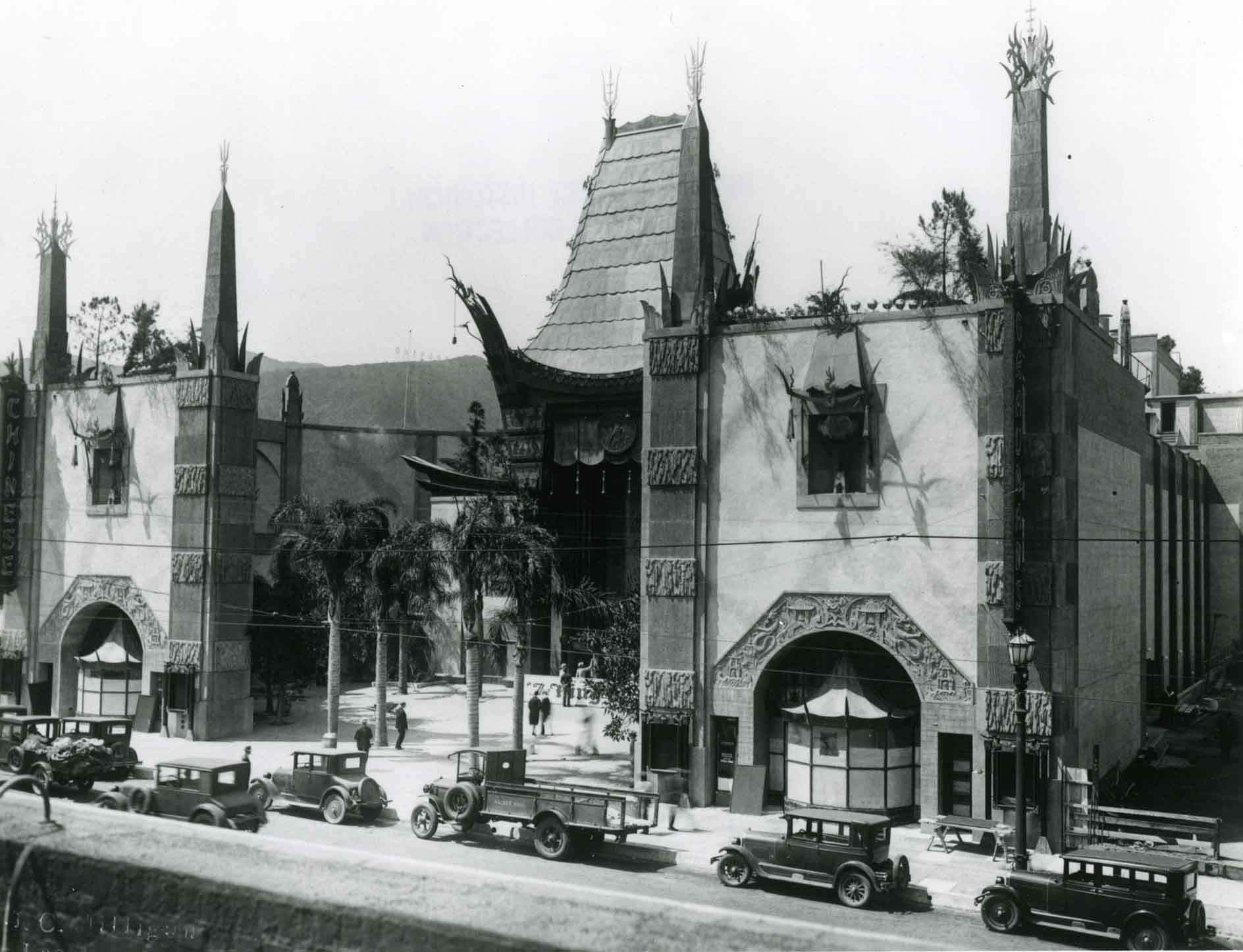 Vintage Graumans Chinese Theatre Background