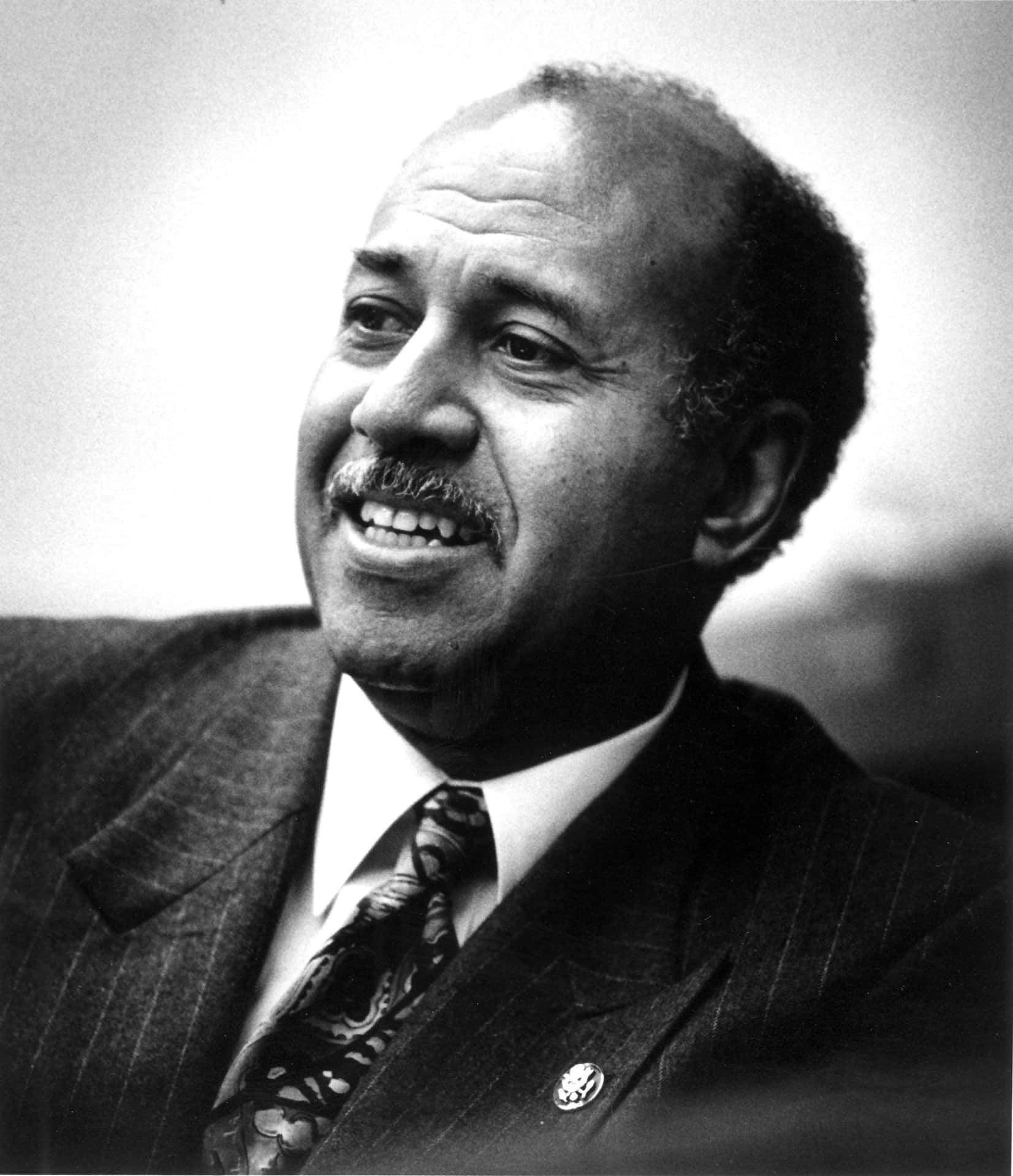 Vintage Greyscale Alcee Hastings Background