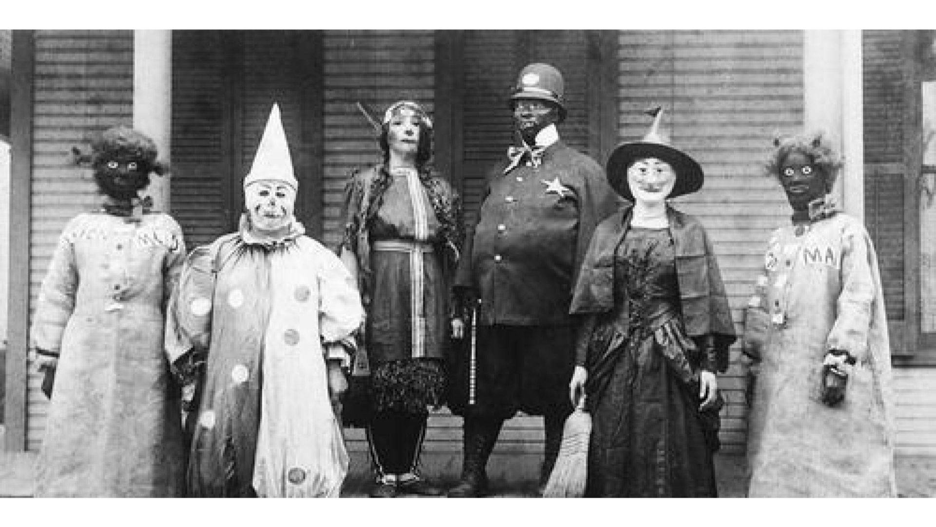 Vintage Halloween Costumes Background