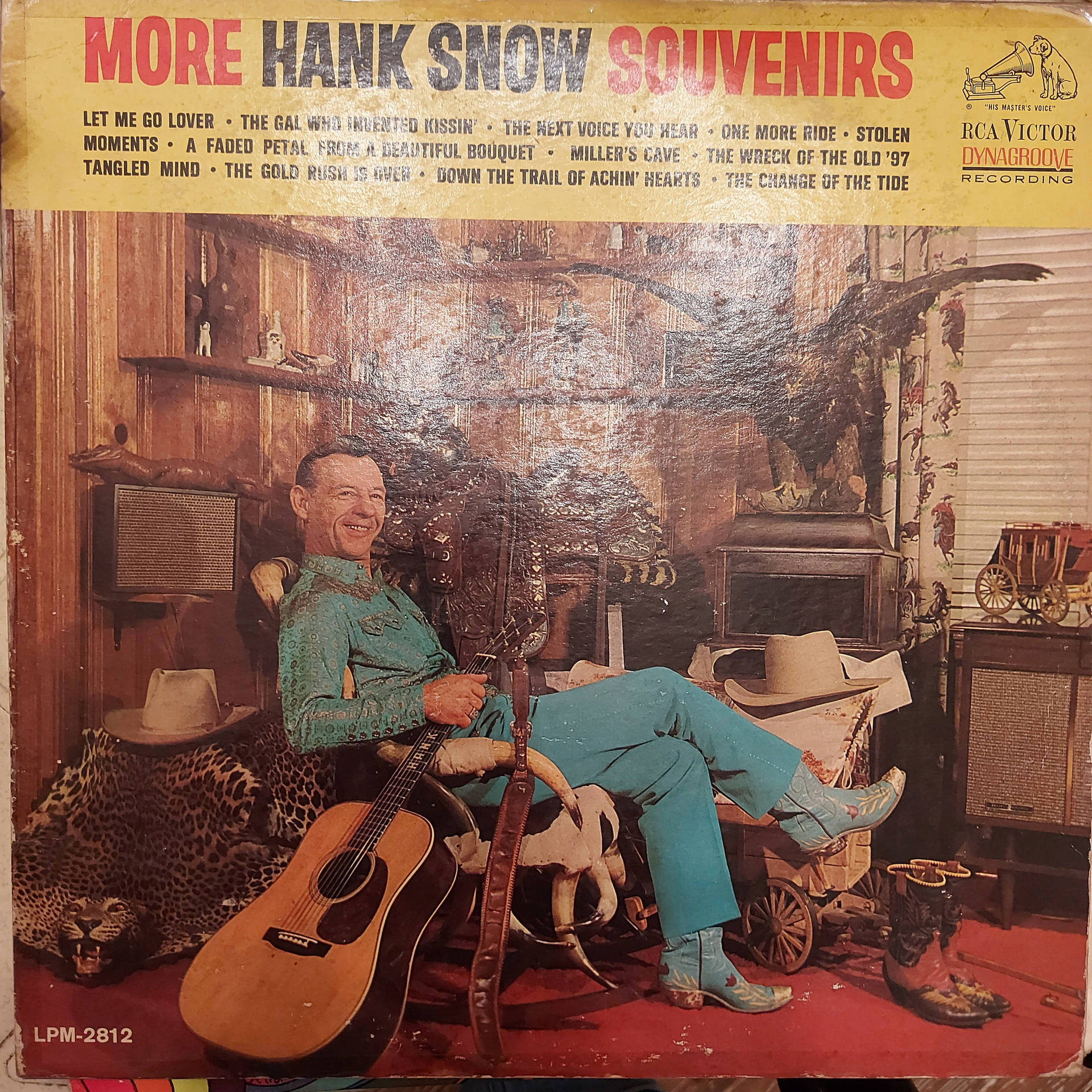 Vintage Hank Snow Souvenirs Vinyl Background