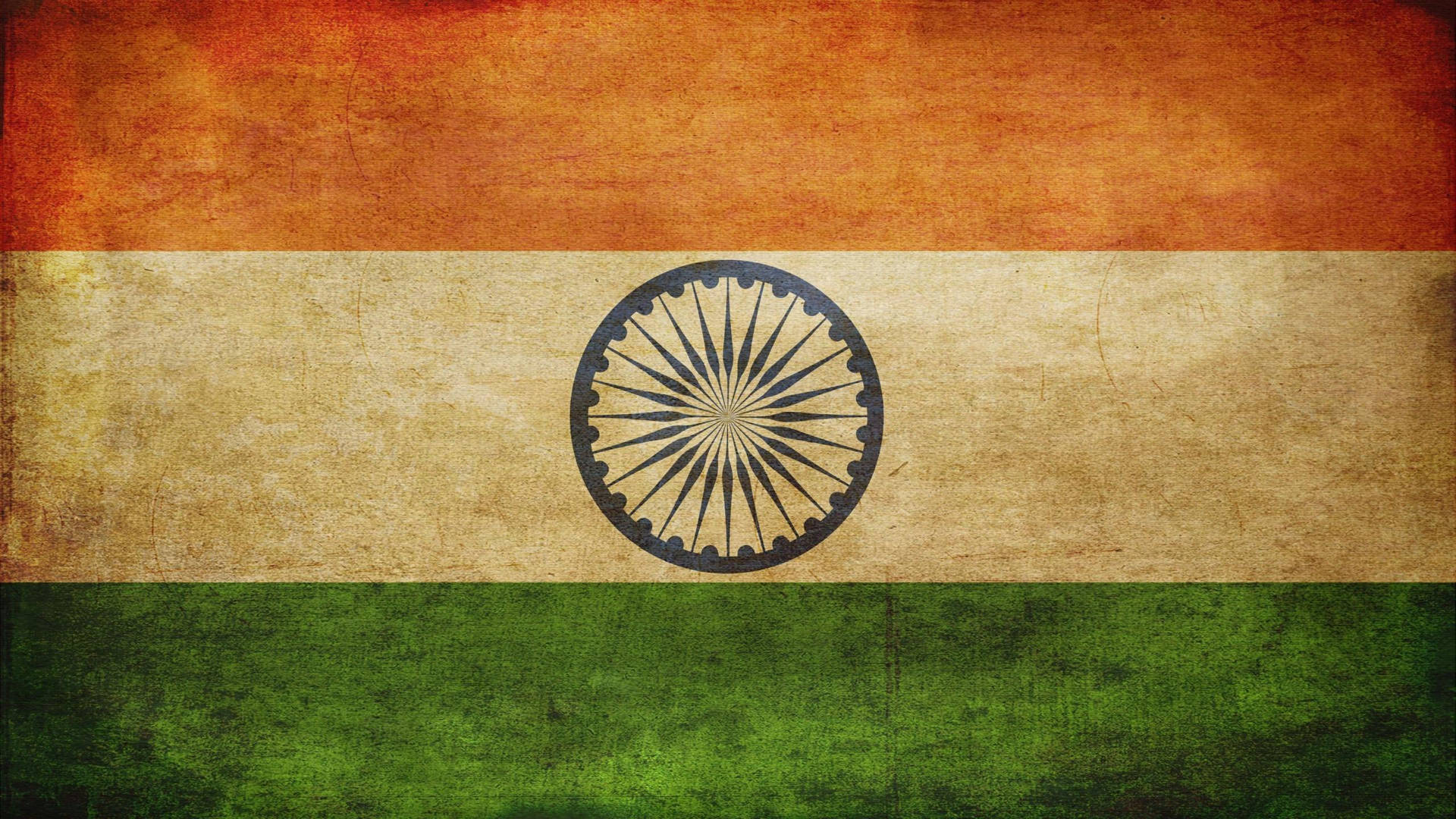 Vintage Indian Flag 4k Background