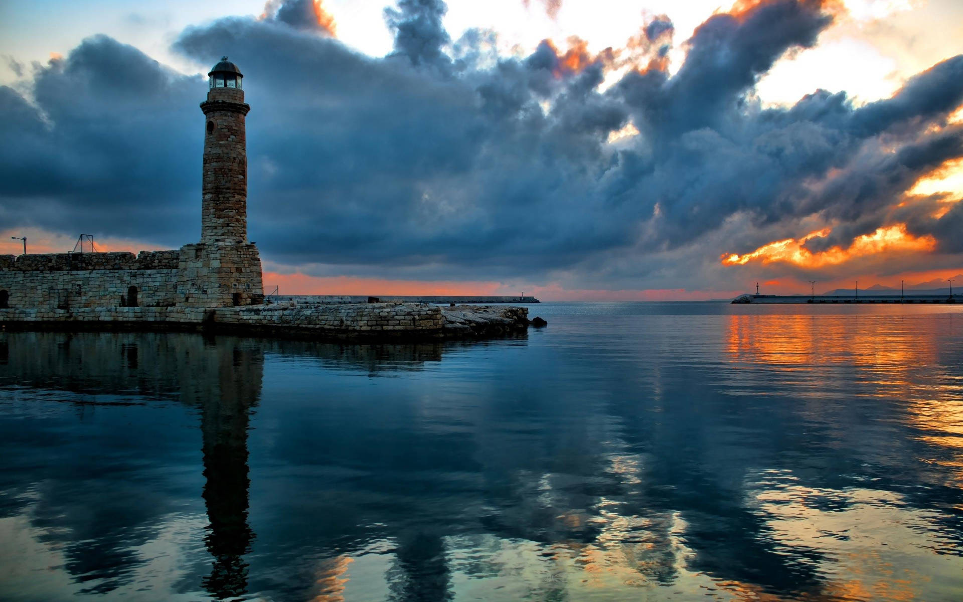 Vintage Lighthouse Background