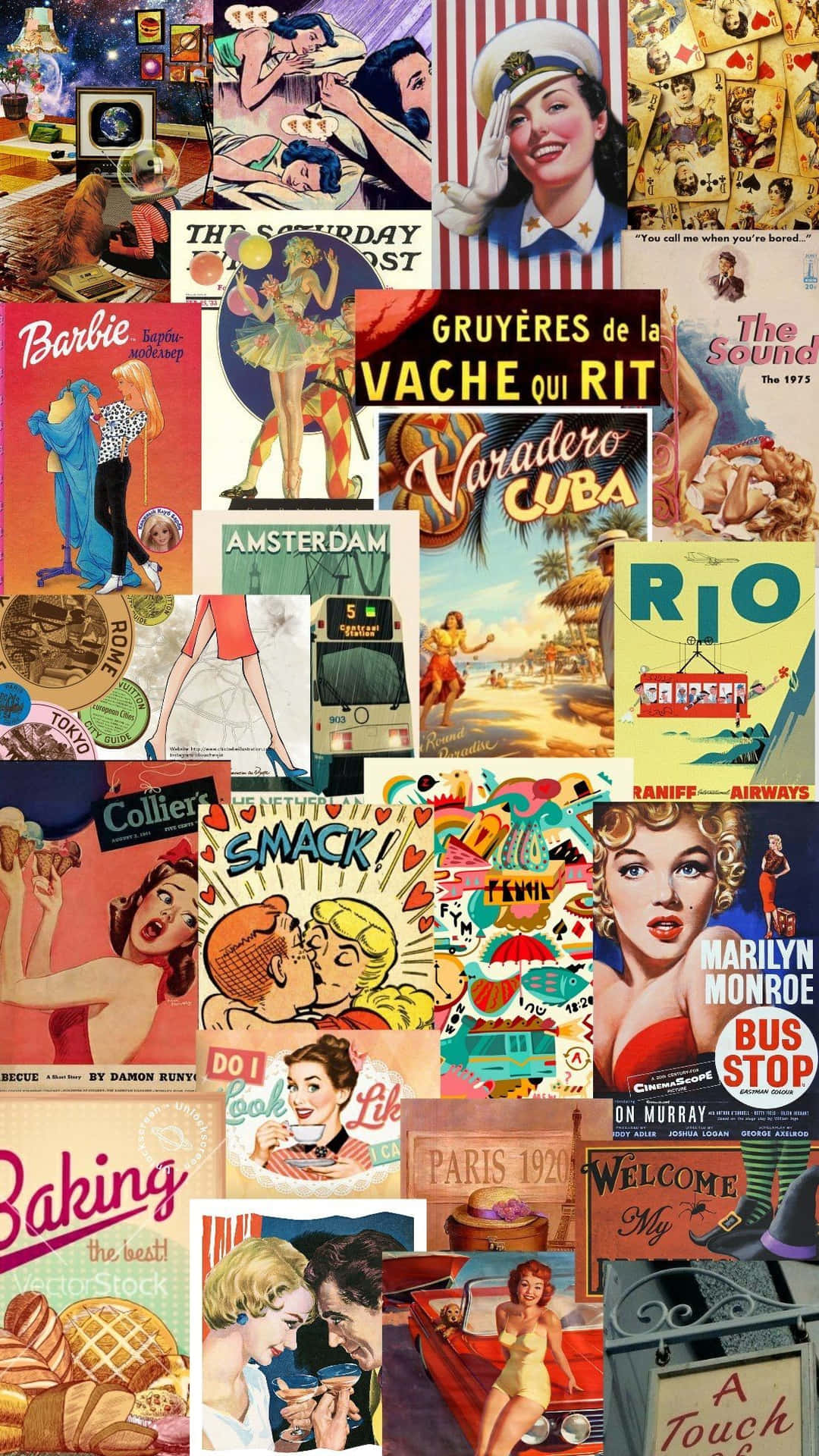 Vintage Lovers #retrostyle Background