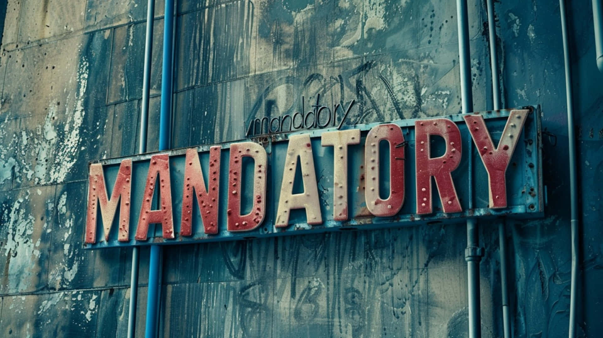 Vintage Mandatory Signon Wall Background