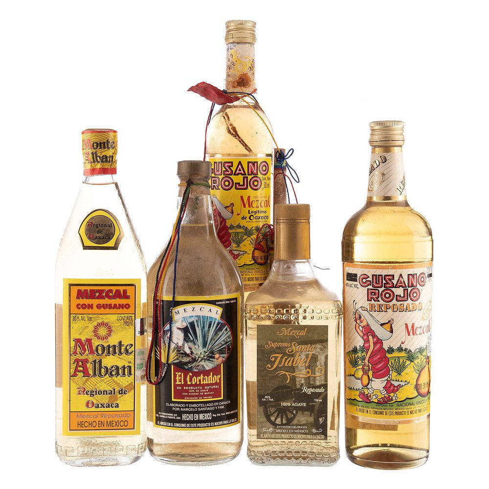 Vintage Mezcal Monte Alban Liquors Background