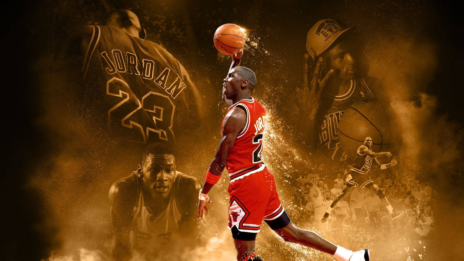 Vintage Michael Jordan Background Cover Background
