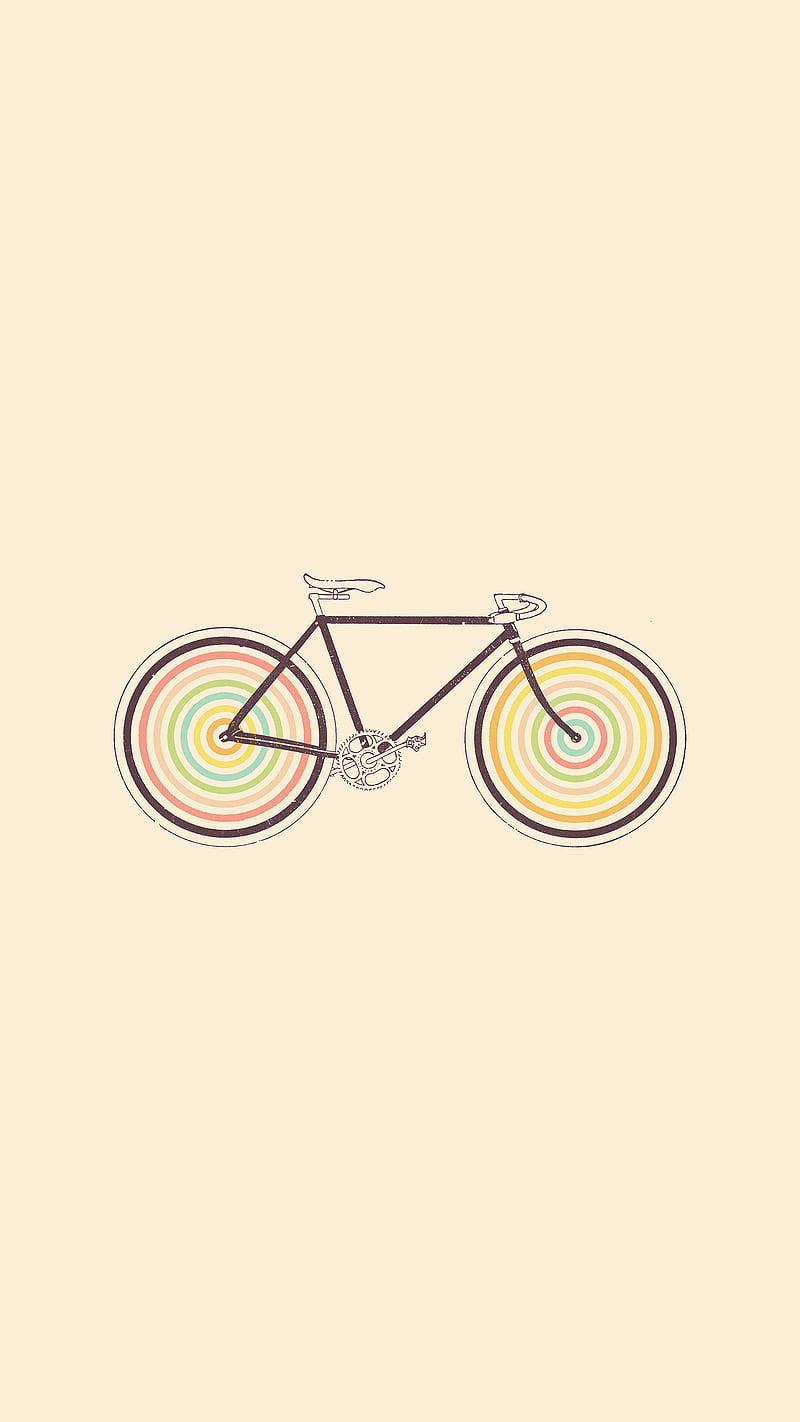 Vintage Minimalist Bicycle Background