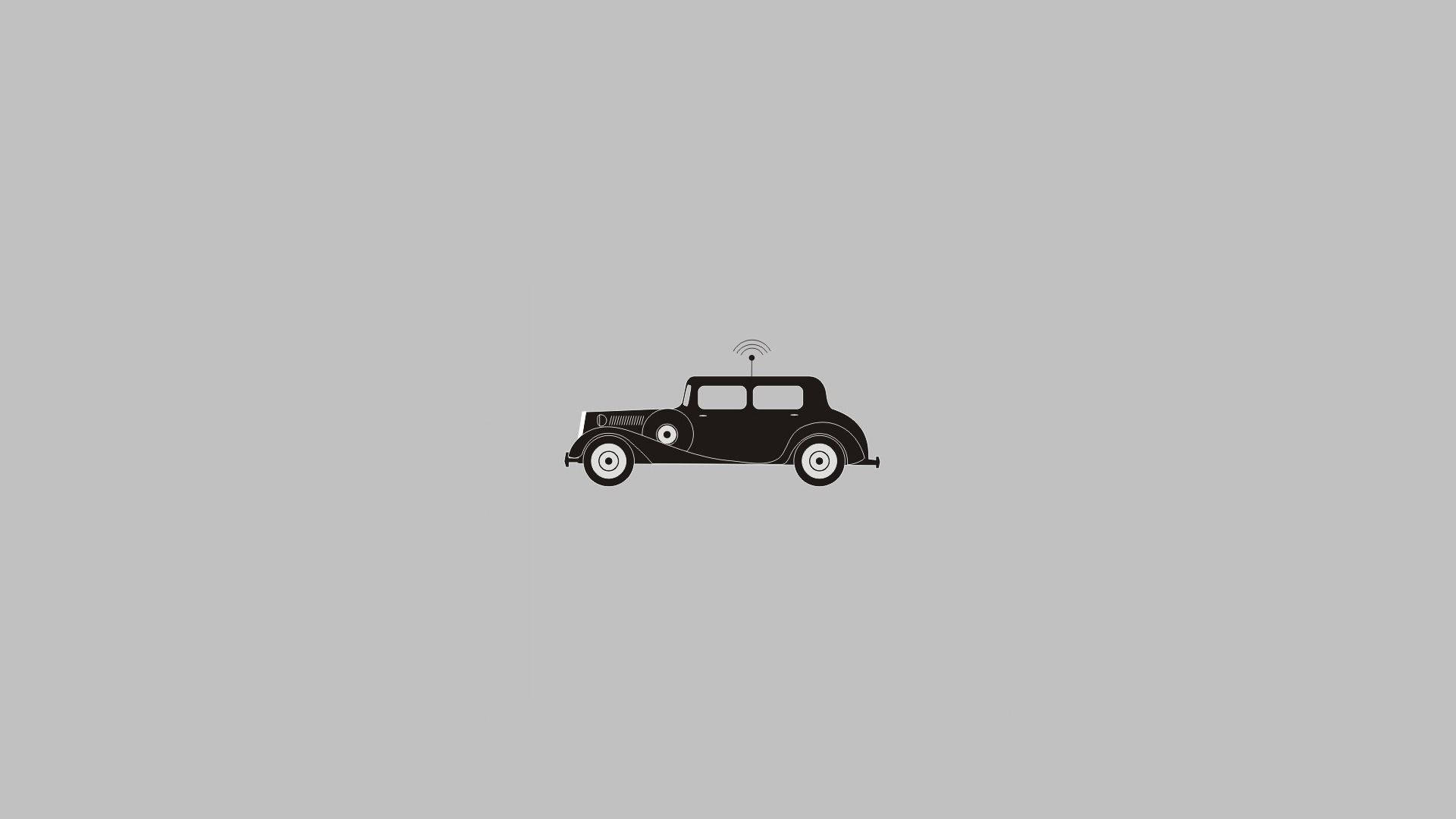 Vintage Minimalist Car Background