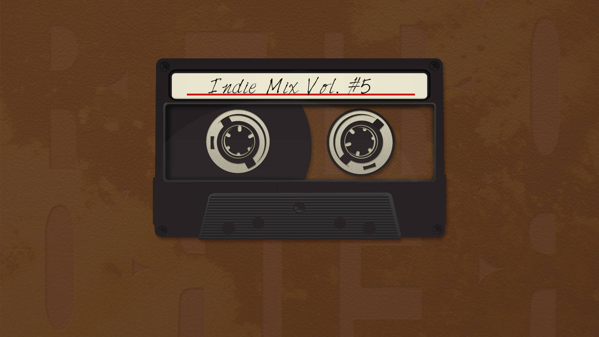 Vintage Minimalist Cassette Tape Background